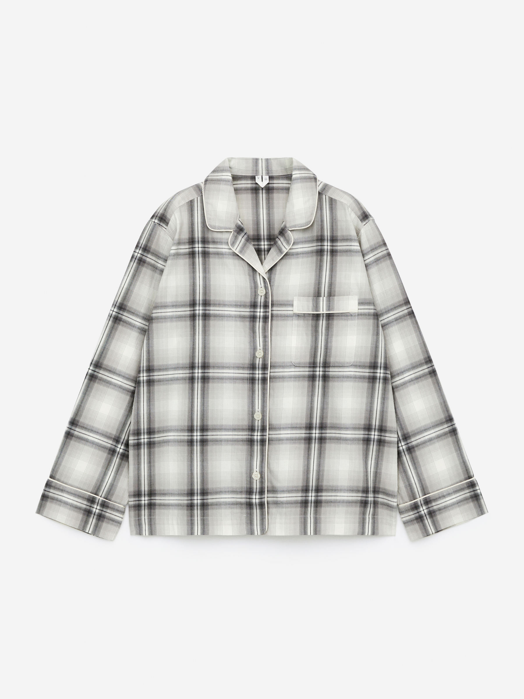 Flannel Shirt-#A2A3A3-13558