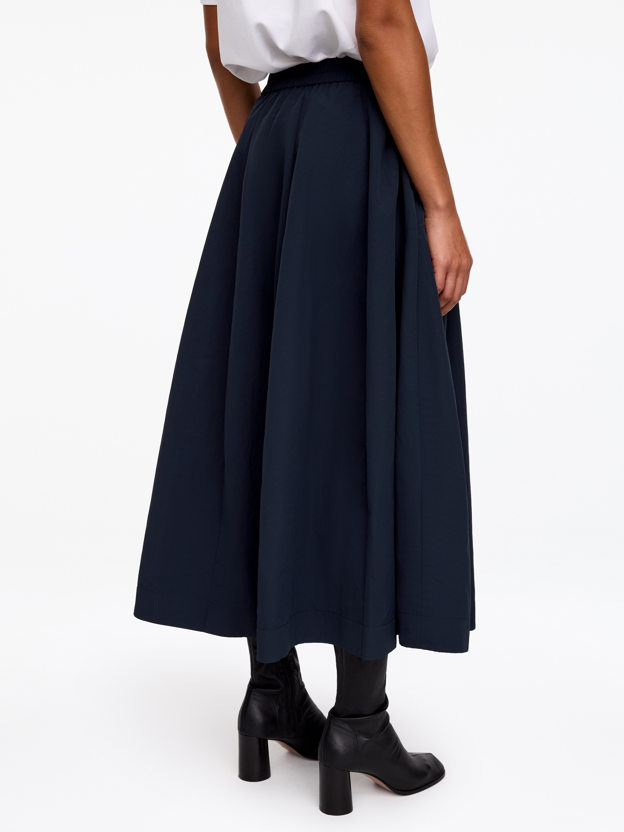 Nylon Panel Skirt - Dark Blue - Regular fit - women - StillMedia/Lookbook - 3