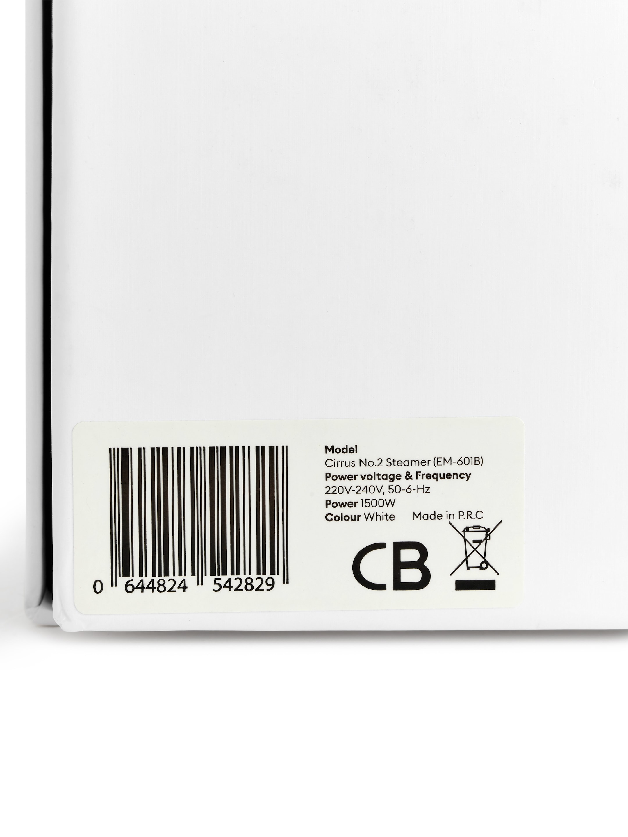 Steamery Cirrus No.2 klädångare EU-kontakt - Vit - Homeware - StillMedia/DescriptiveDetail - 7
