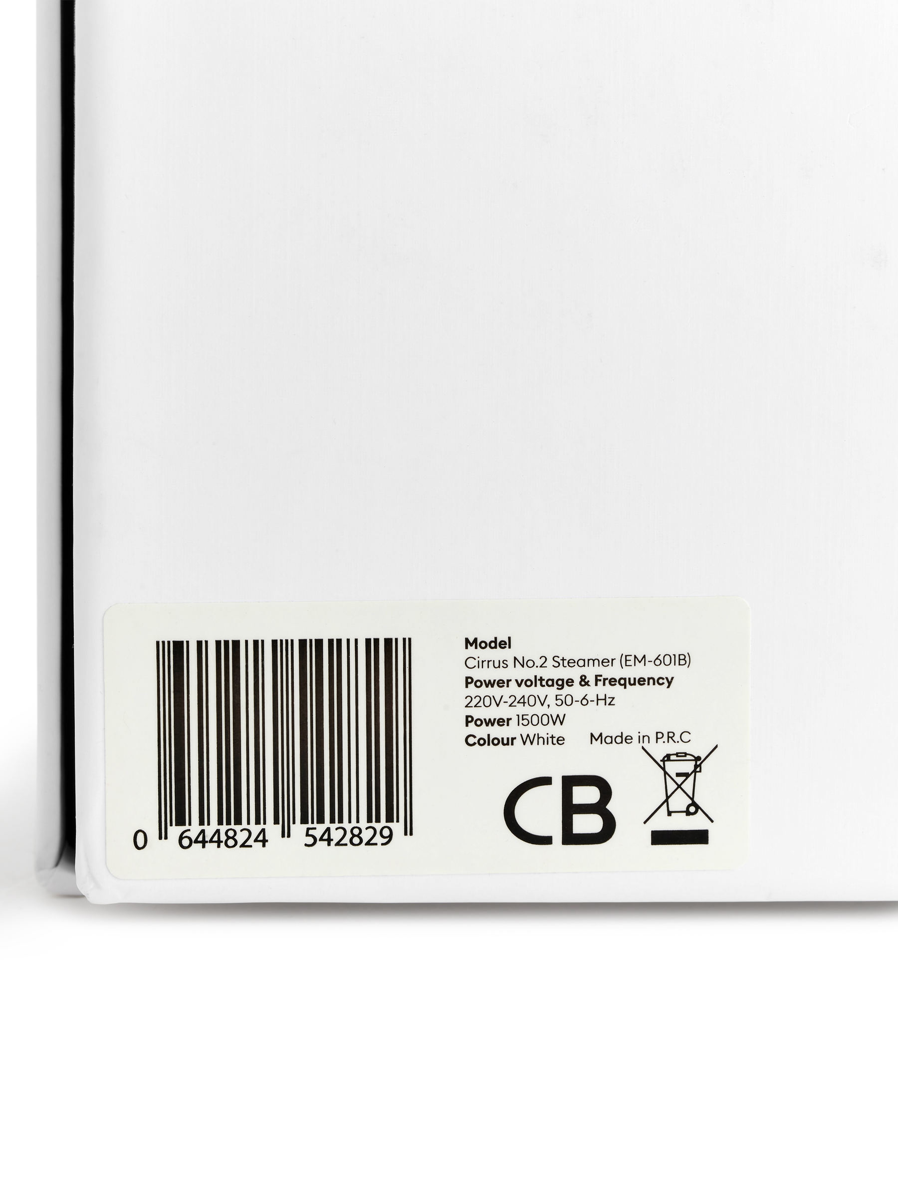 Steamery Cirrus No. 2, Hand-Steamer mit EU-Stecker - Weiß - Haushaltswaren - StillMedia/DescriptiveDetail - 7