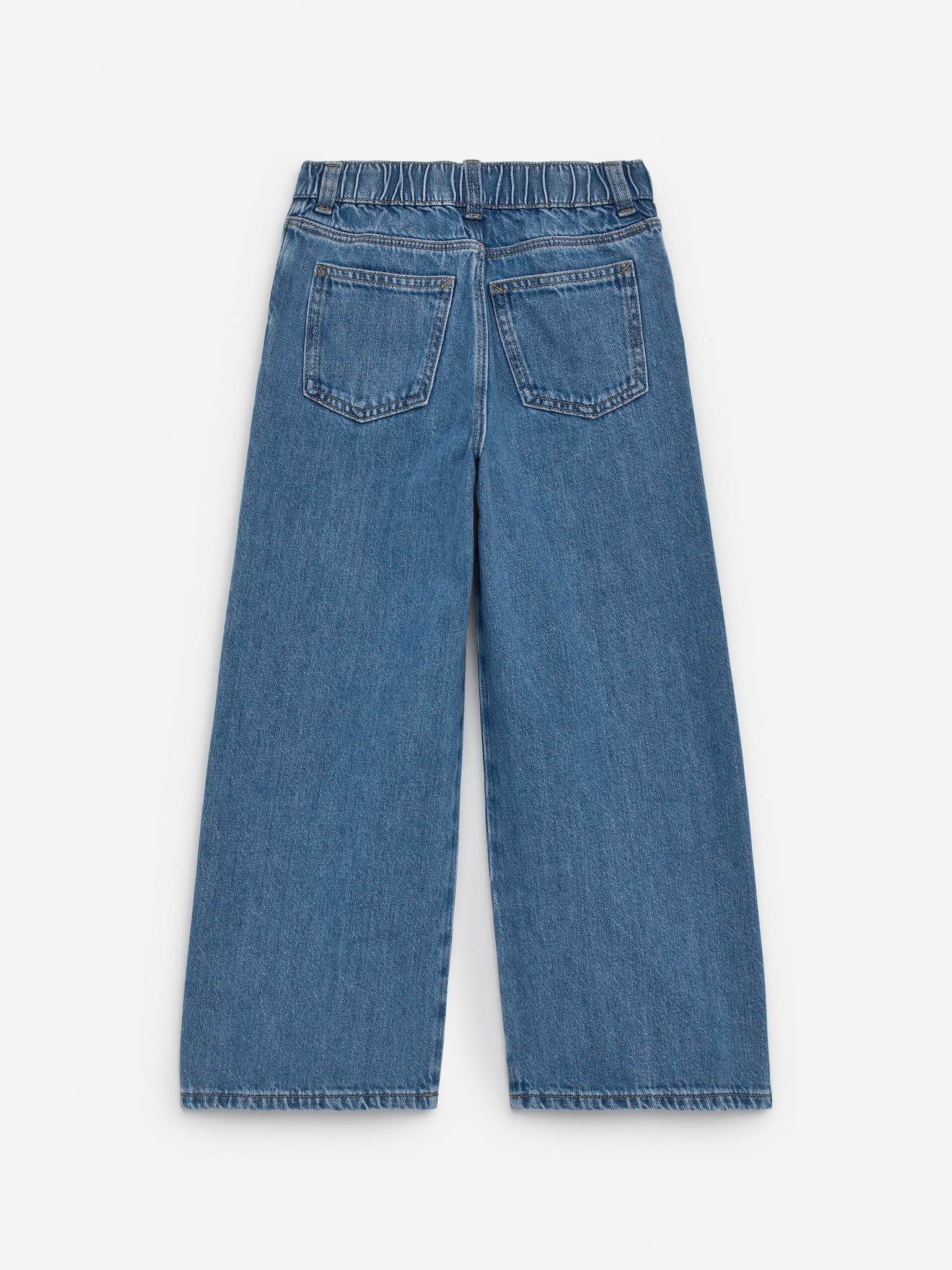 Pantalon large en jean - Bleu/Mauve/Noir/Jaune/Violet/Bleu - 3