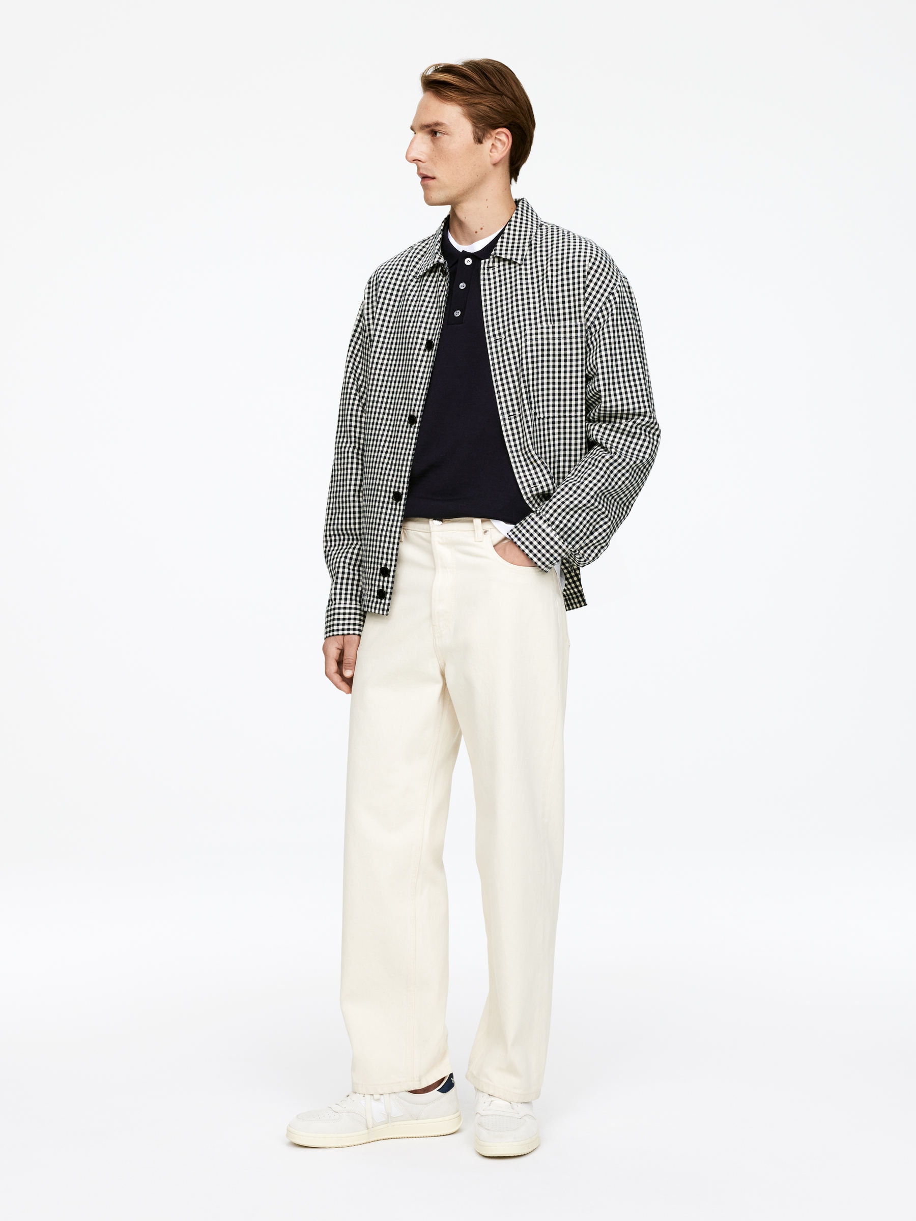 Polo en laine mérinos - Bleu foncé - Regular fit - Homme - StillMedia/Lookbook - 47