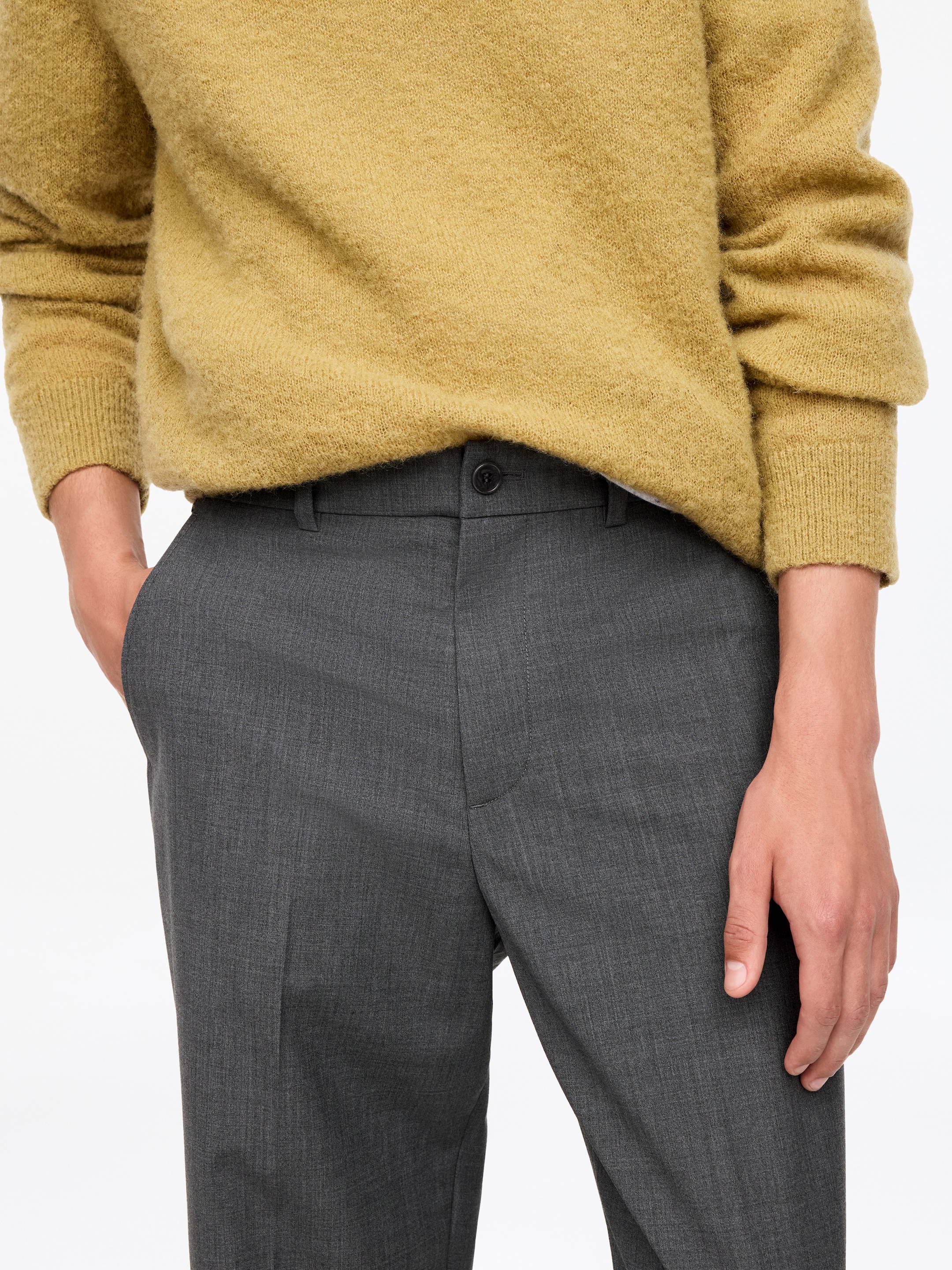 Relaxed Lightweight Wool Trousers - Grey - Relaxed fit - Men - StillMedia/Lookbook - 3