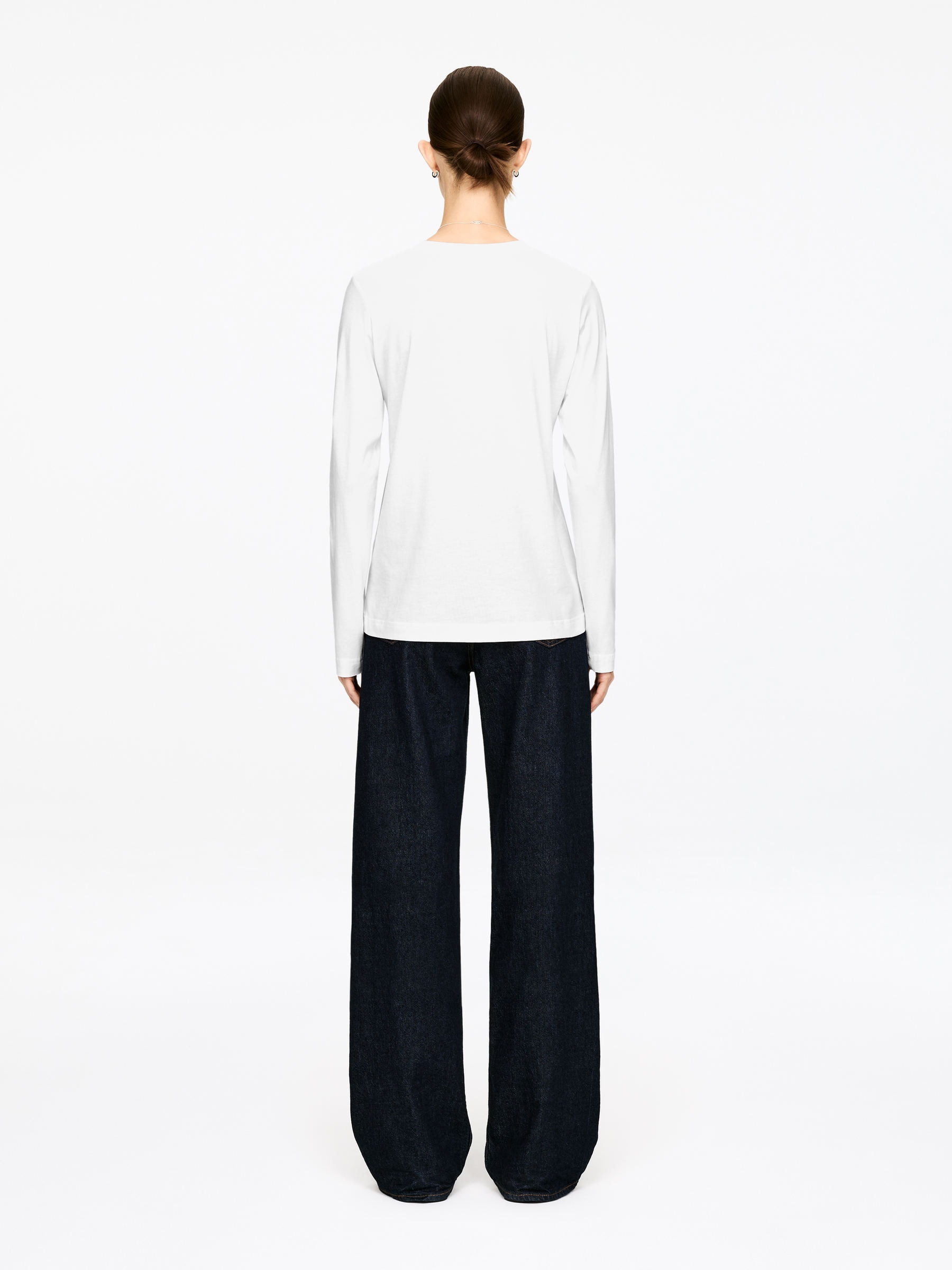 T-shirt signature à manches longues IRIS - Blanc - Regular fit - Femme - StillMedia/Lookbook - 15