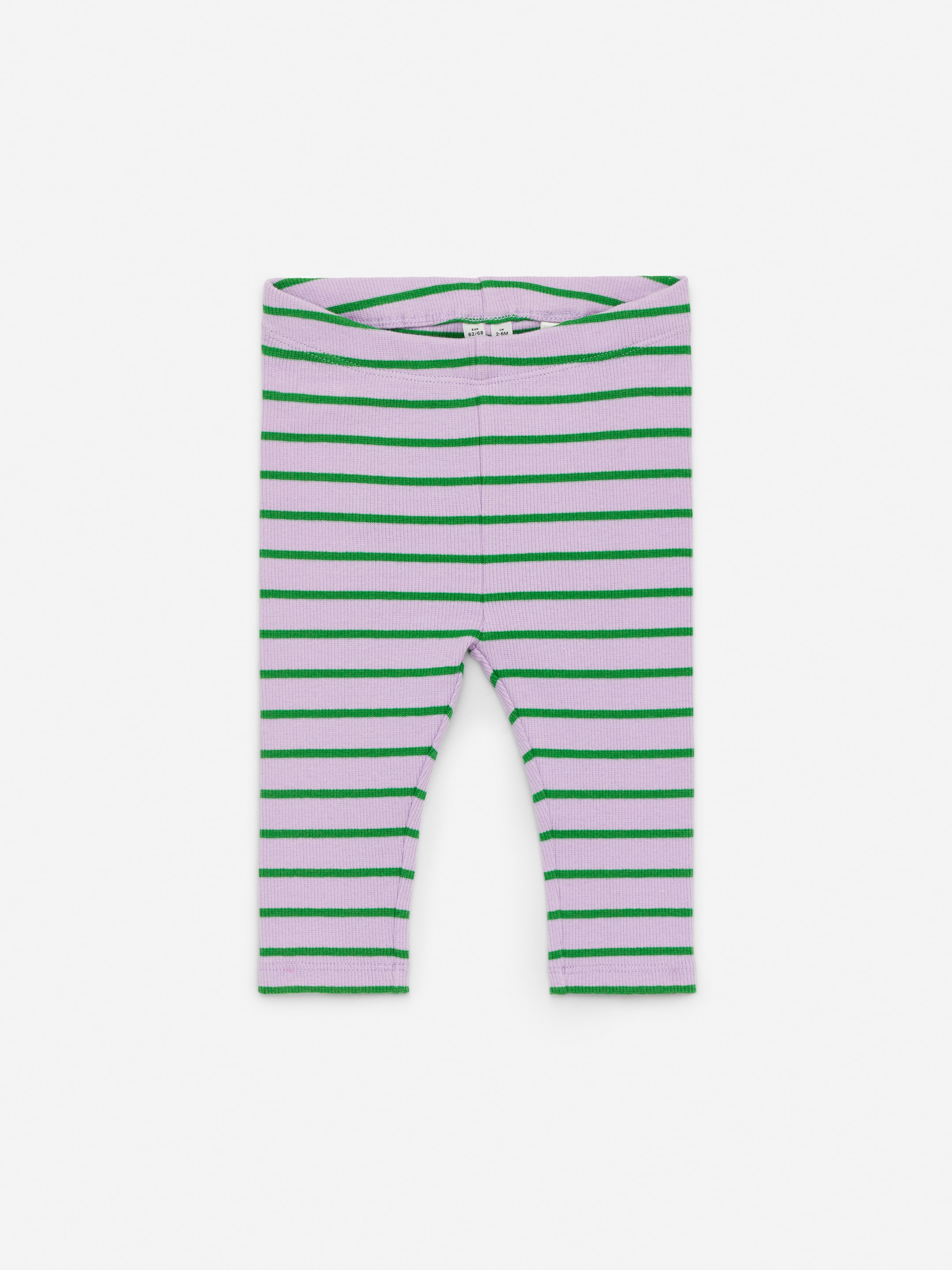 Ribbed Leggings - Lilac/Green - Slim fit - Children - StillMedia/DescriptiveStillLife - 2