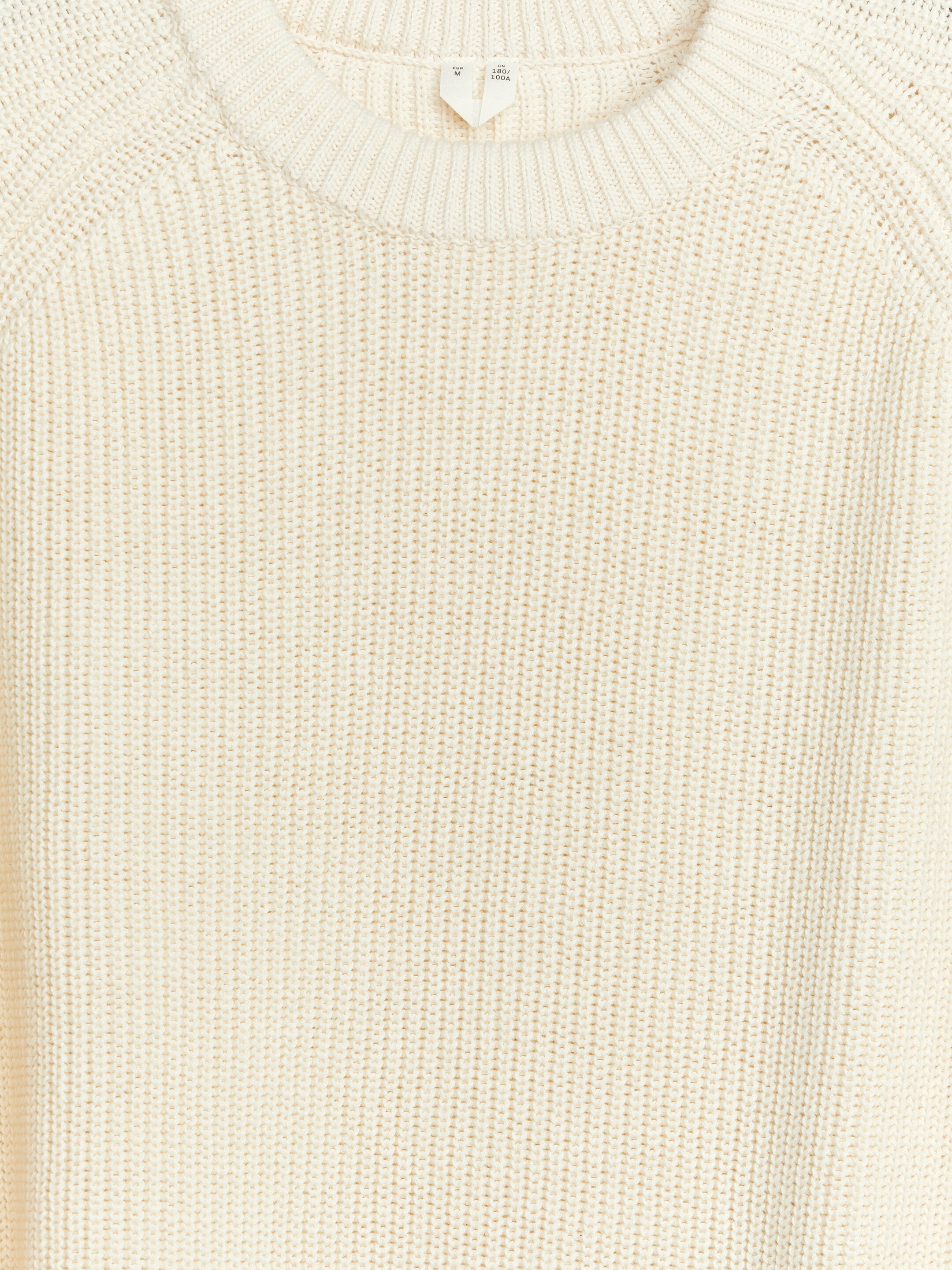 View larger image: Linen Cotton Jumper - Off White - Men | H&M GB 2