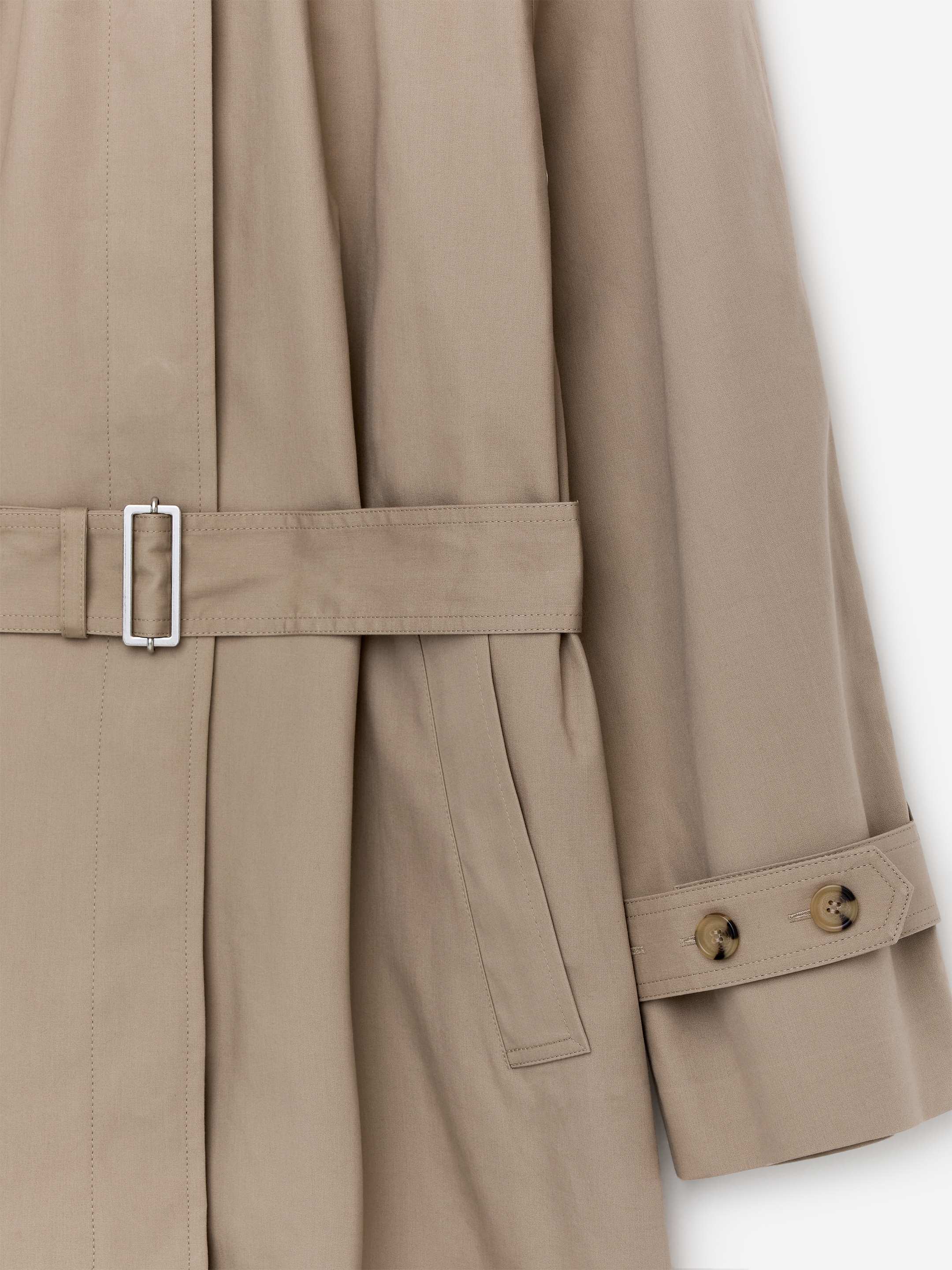 Cotton Coat - Beige - Oversized - Women - StillMedia/DescriptiveStillLife - 1