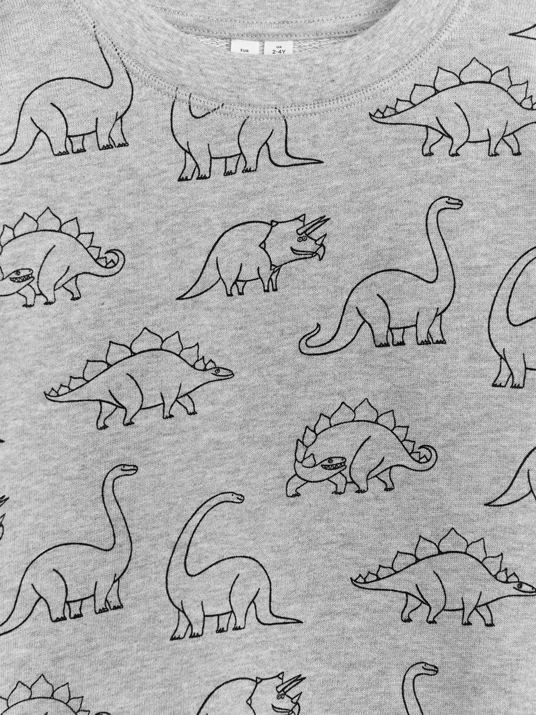 Relaxed Sweatshirt - Grey/Dino - Regular fit - Children - StillMedia/DescriptiveDetail - 2