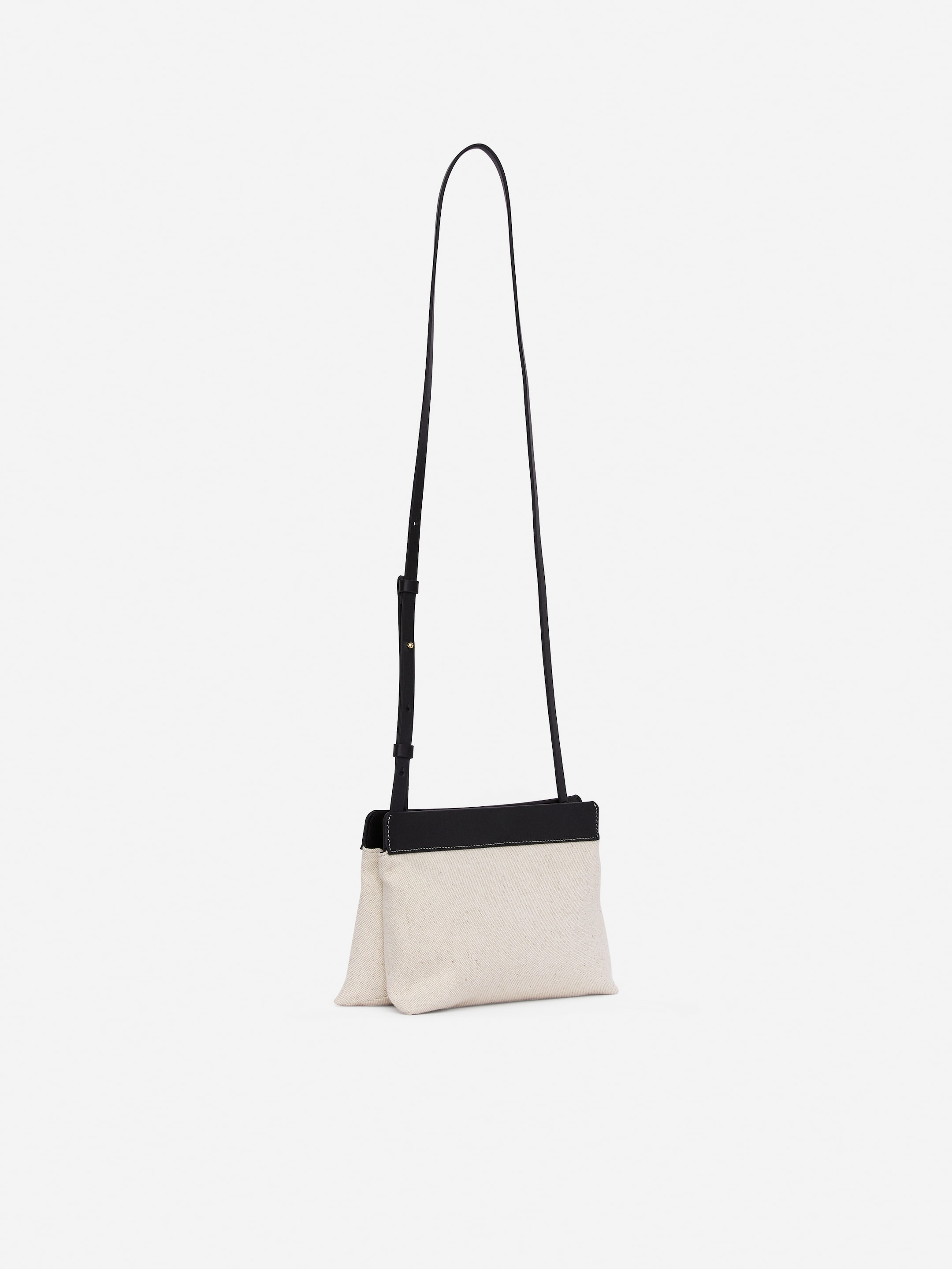 Canvas-Leather Bag - Beige/Black - women - StillMedia/DescriptiveStillLife - 3