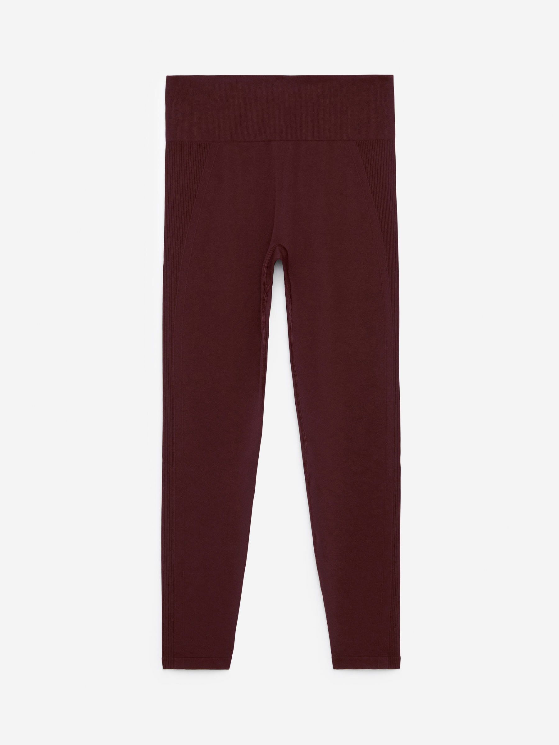 Bezszwowe rajstopy z wysokim stanem-#45282F-13344