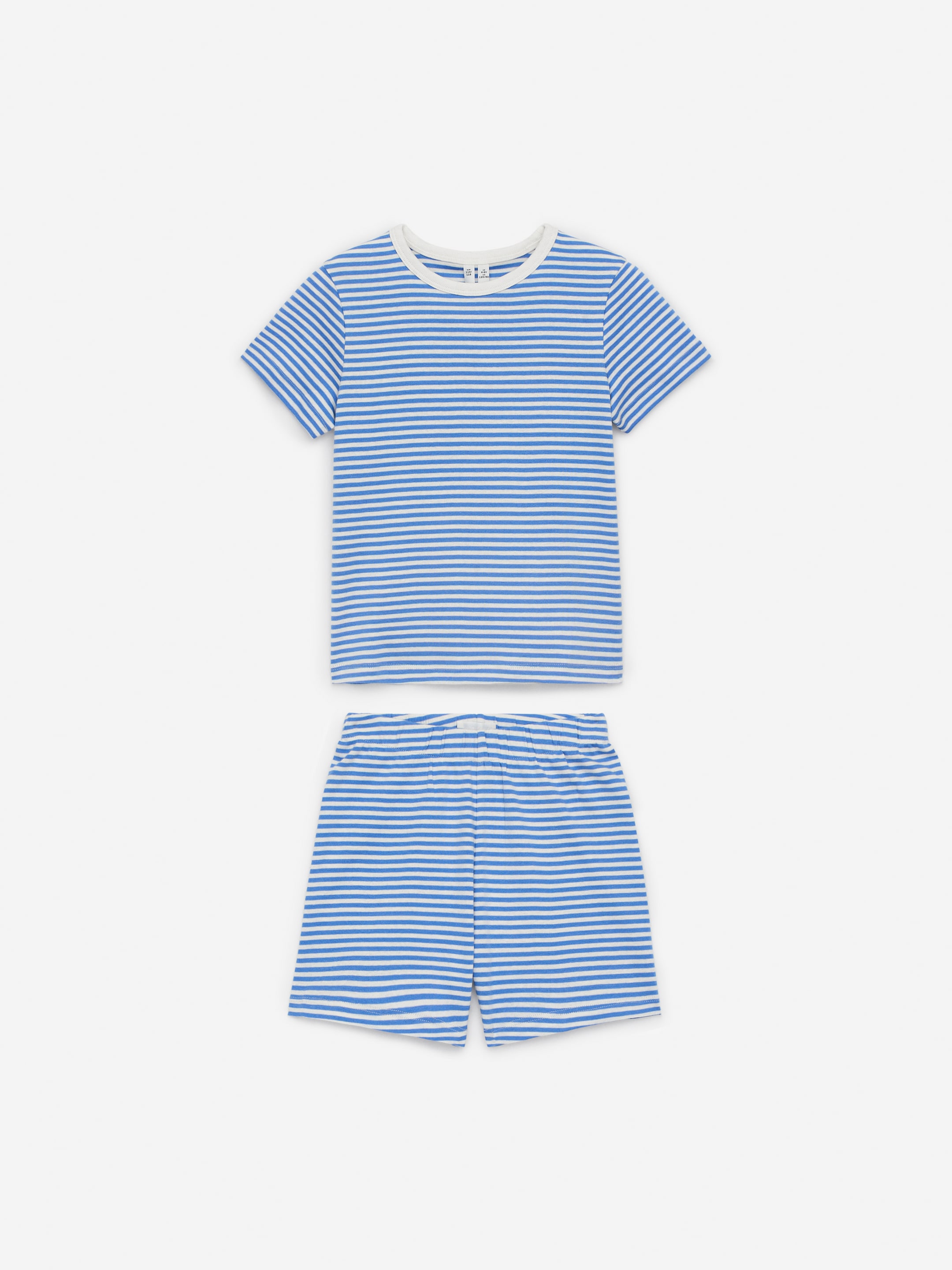Grösseres Bild ansehen: Zweiteiliger kurzer Pyjama aus Jersey - Blau/Weiß - KINDER | H&M CH 1