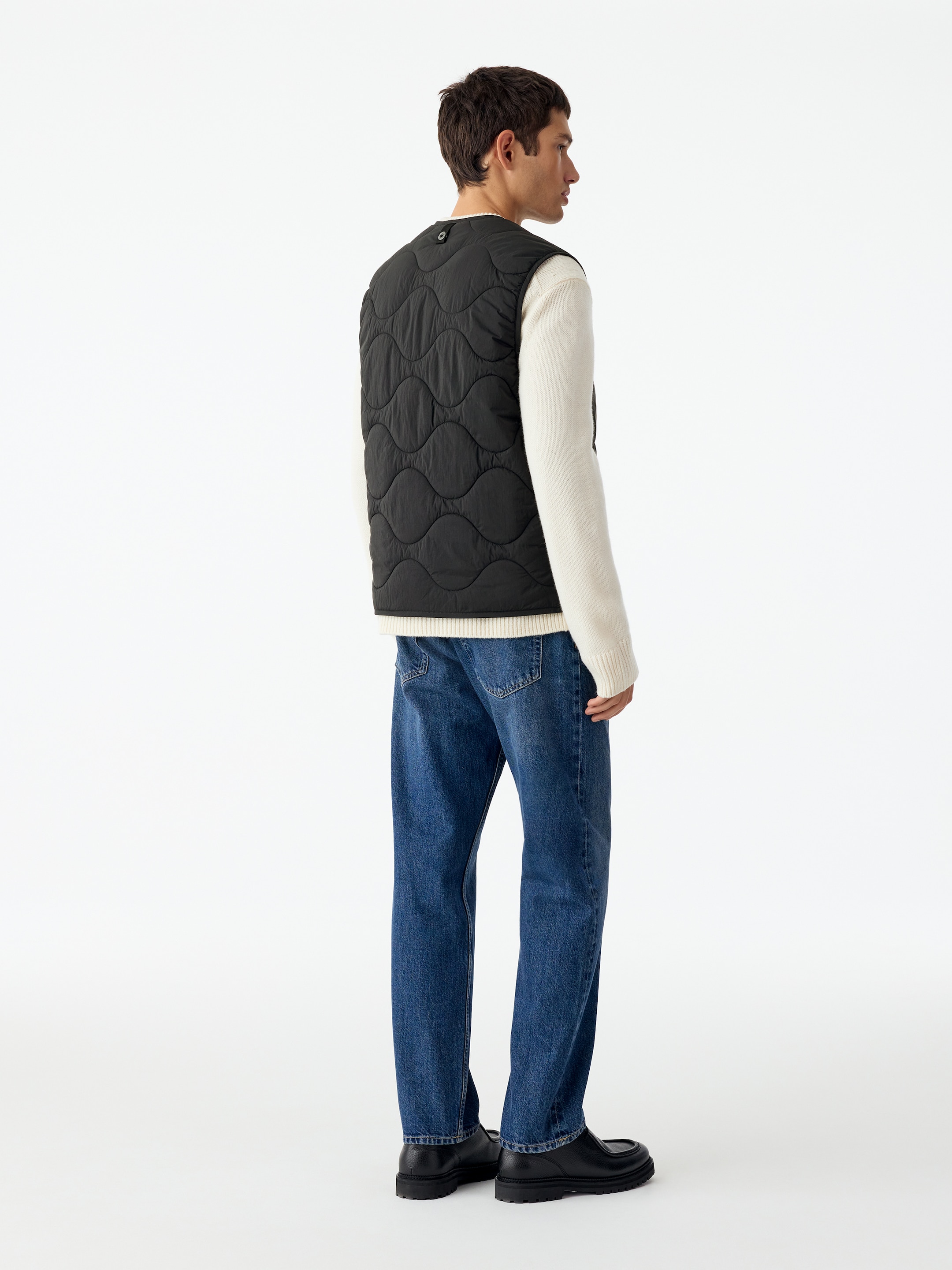 Gilet con imbottitura trapuntata - Nero - Regular fit - men - StillMedia/Lookbook - 60