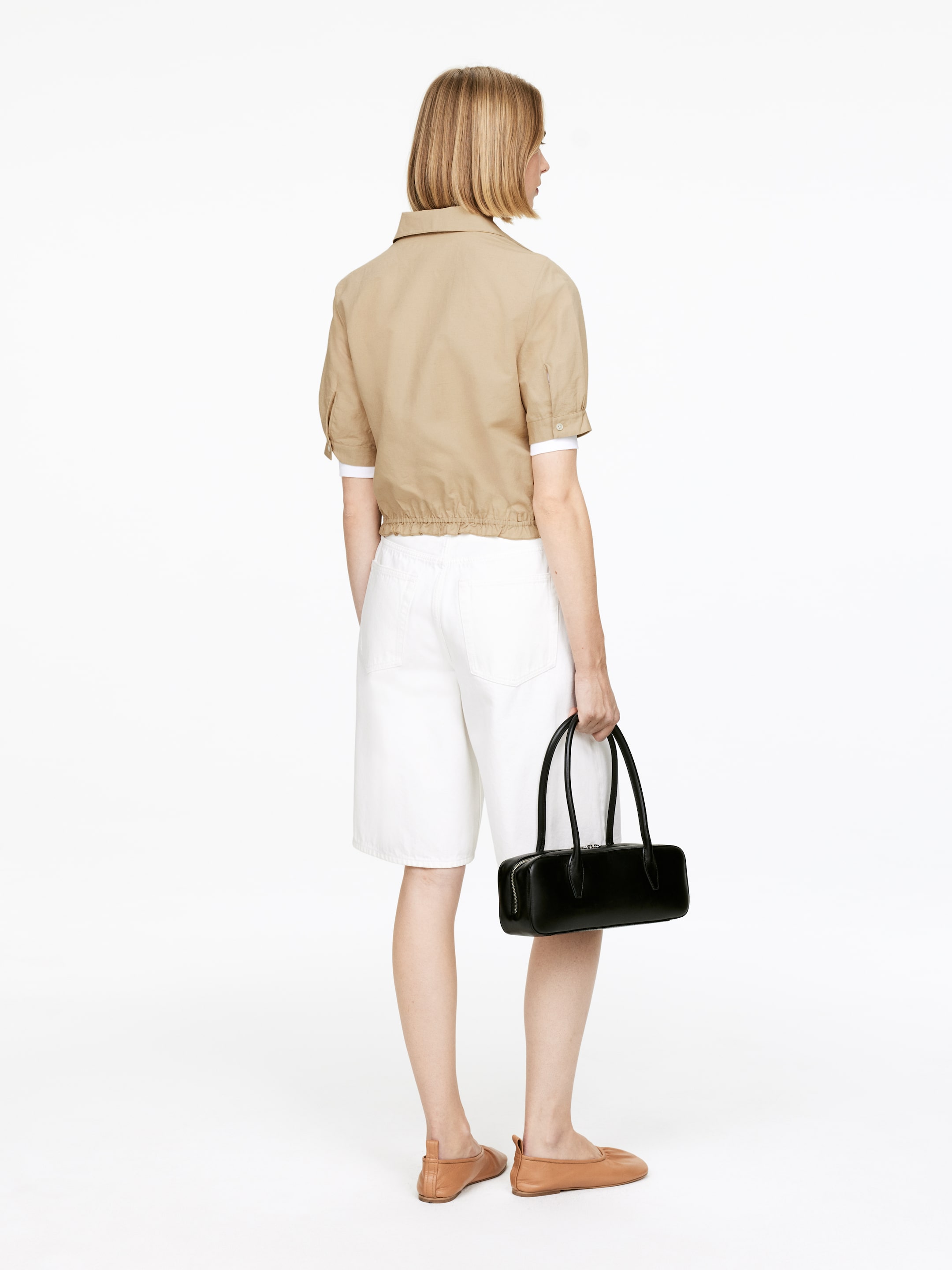 Agrandir l'image: Chemisier à col rond - Beige - FEMME | H&M FR 3
