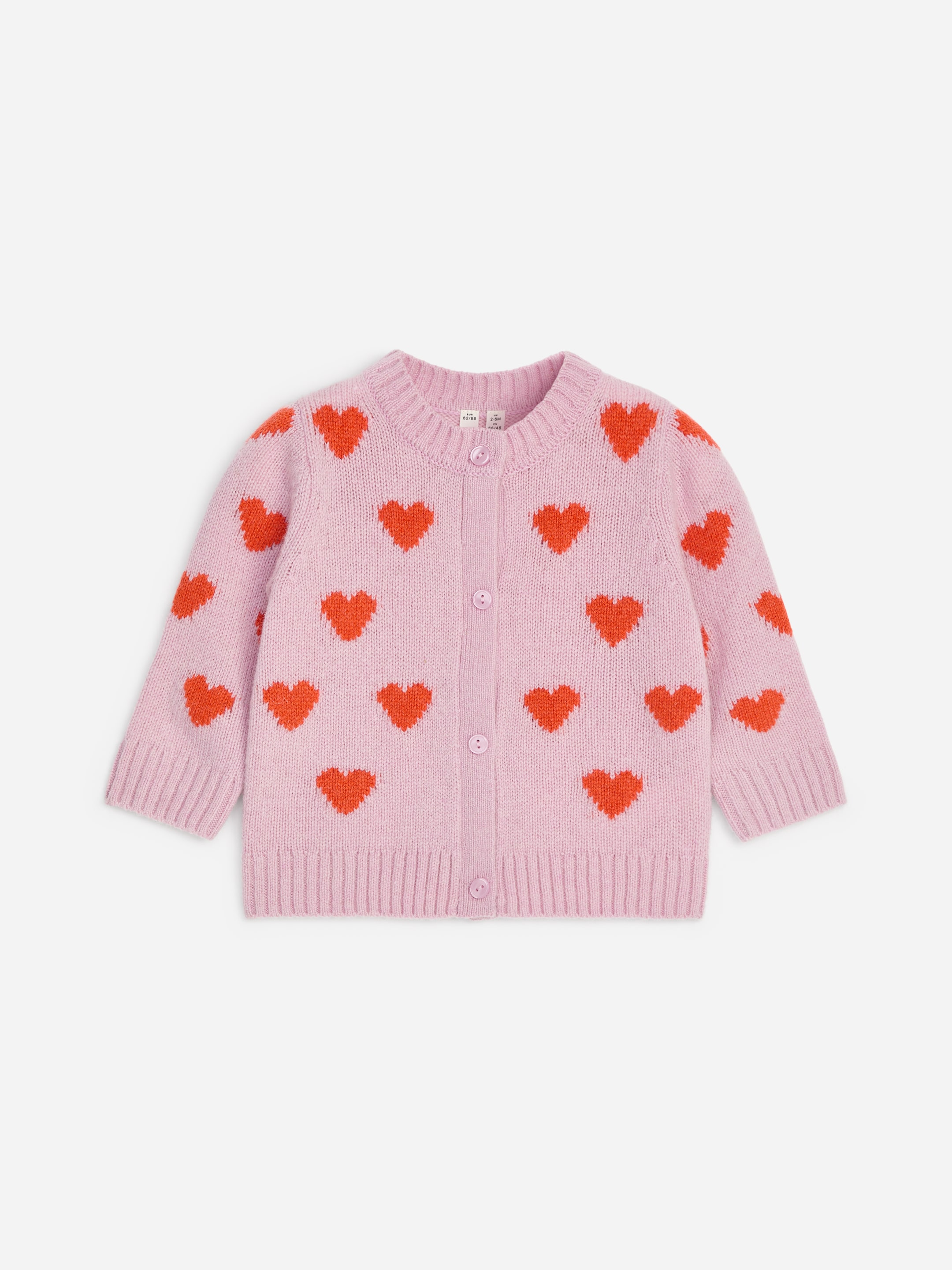 Wool Cardigan-Pink-21008