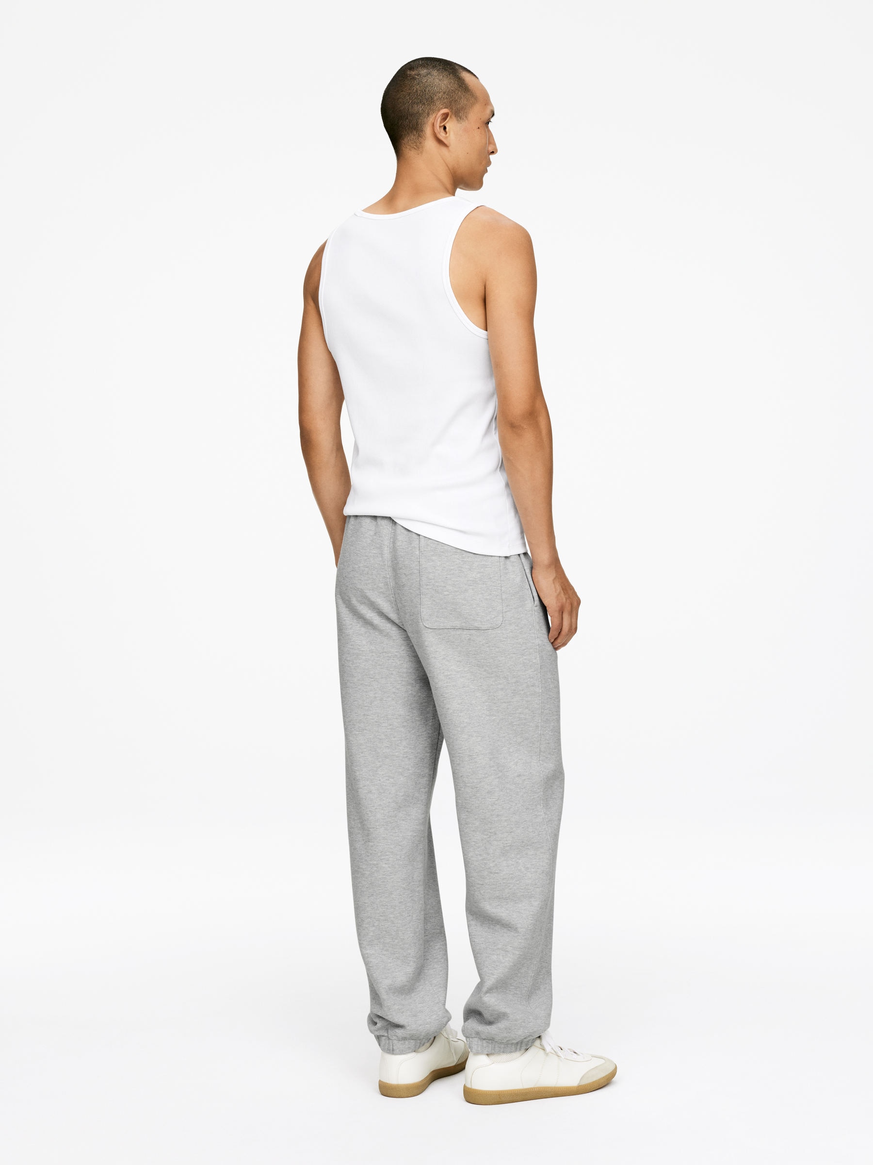 Geripptes Tanktop, 2er-Pack - Weiß - Regular Fit - Herren - StillMedia/Lookbook - 4