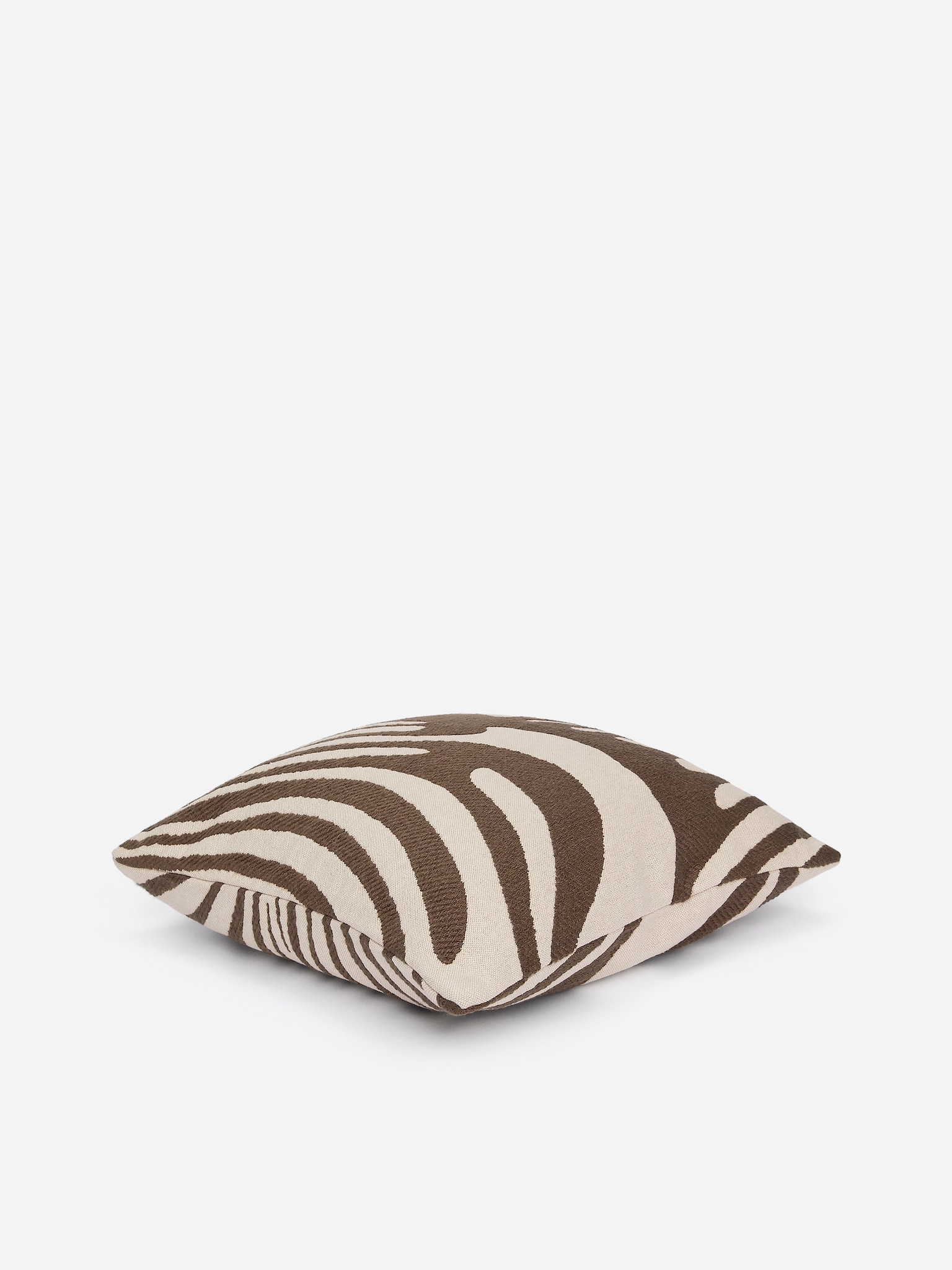 Pudebetræk af bomuld og uld 50 x 50 cm - Mørk gråbrun/hvid/Rød/beige/Hvid/blå