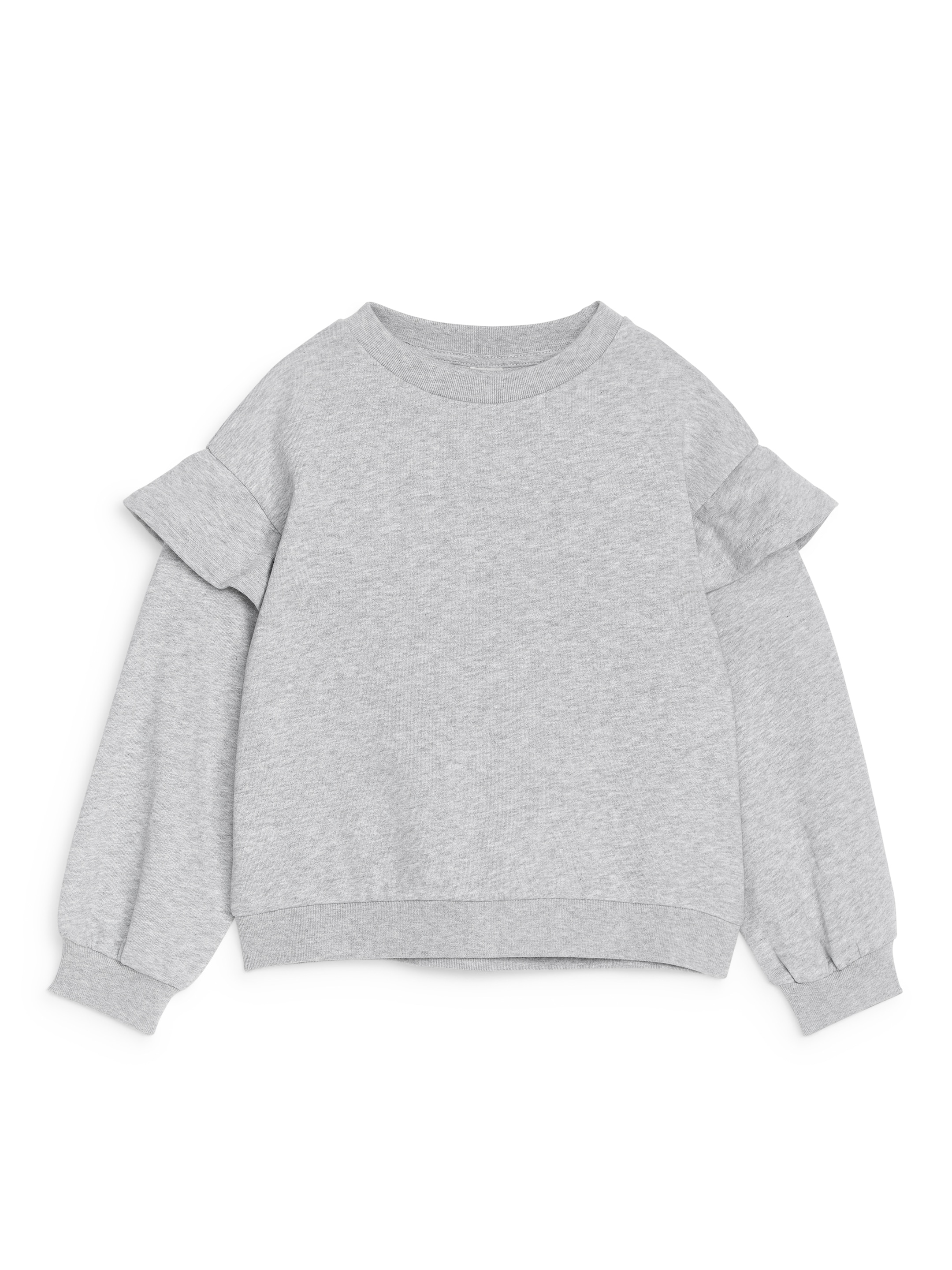Sweatshirt mit Rüschen - Graumeliert - Loose Fit - Kinder - StillMedia/DescriptiveStillLife - 1