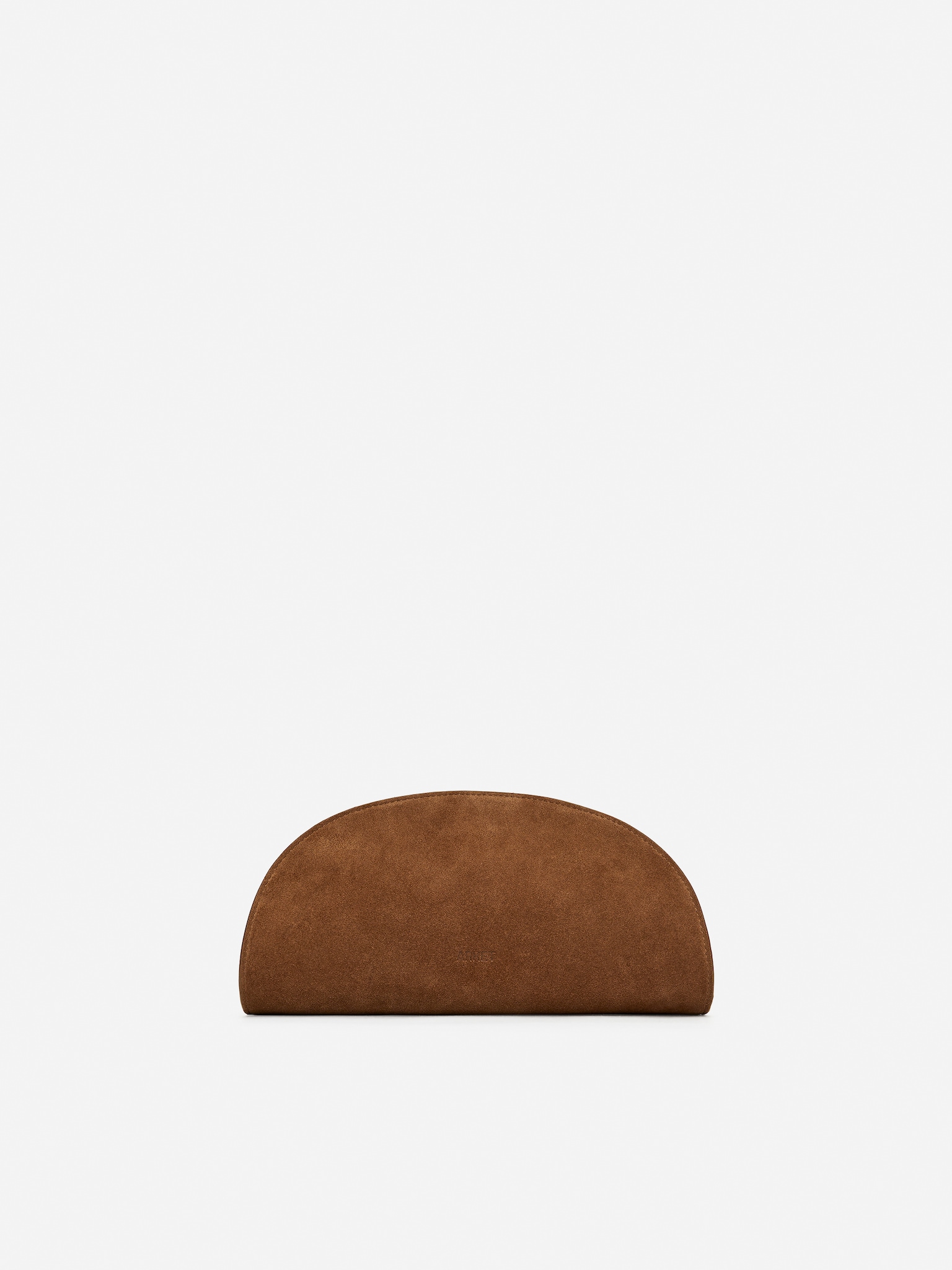 Pochette/sac bandoulière en daim - Marron
