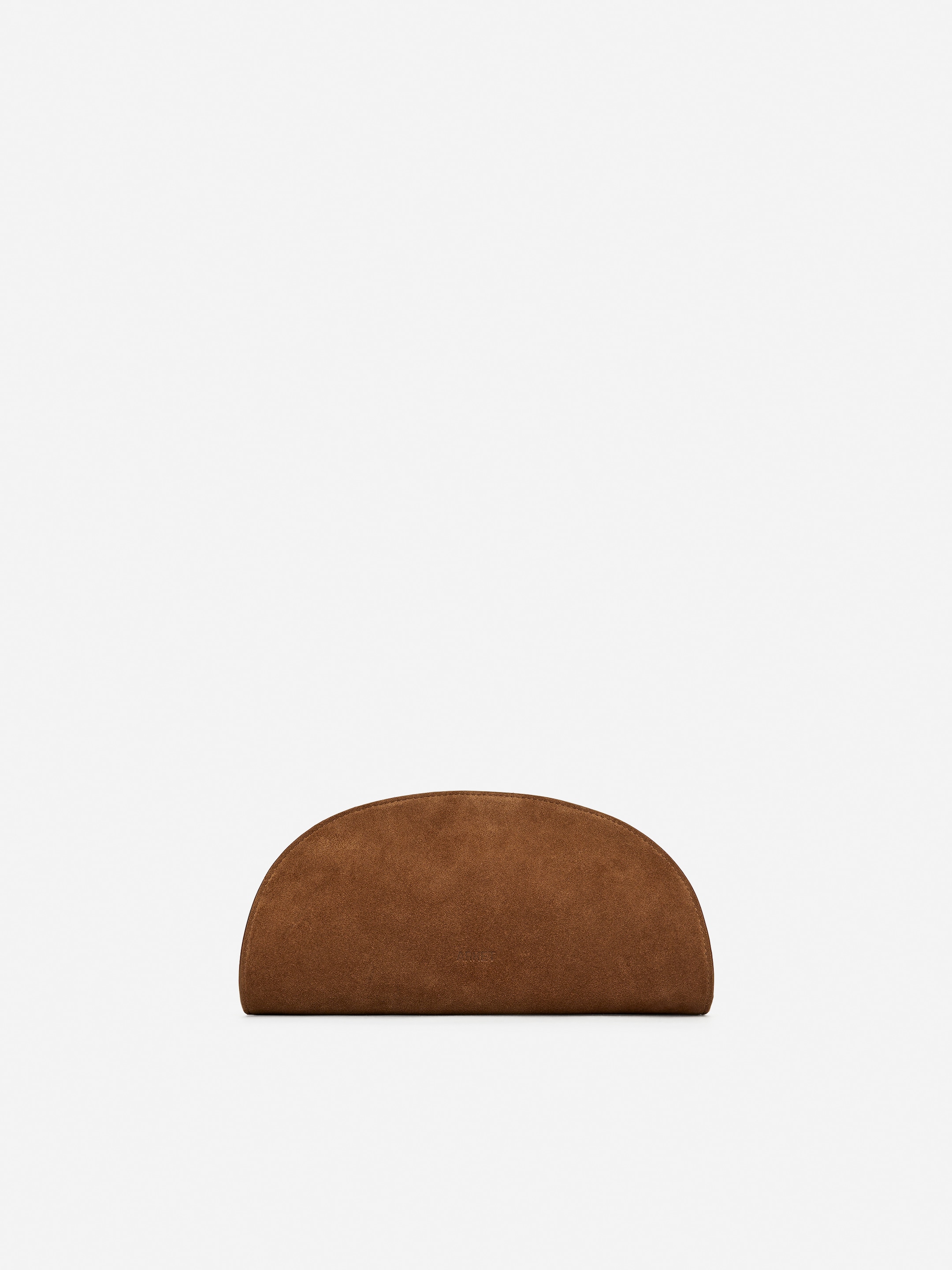 Visa större bild: Clutch/axelremsväska i mocka - Brun - DAM | H&M SE 1