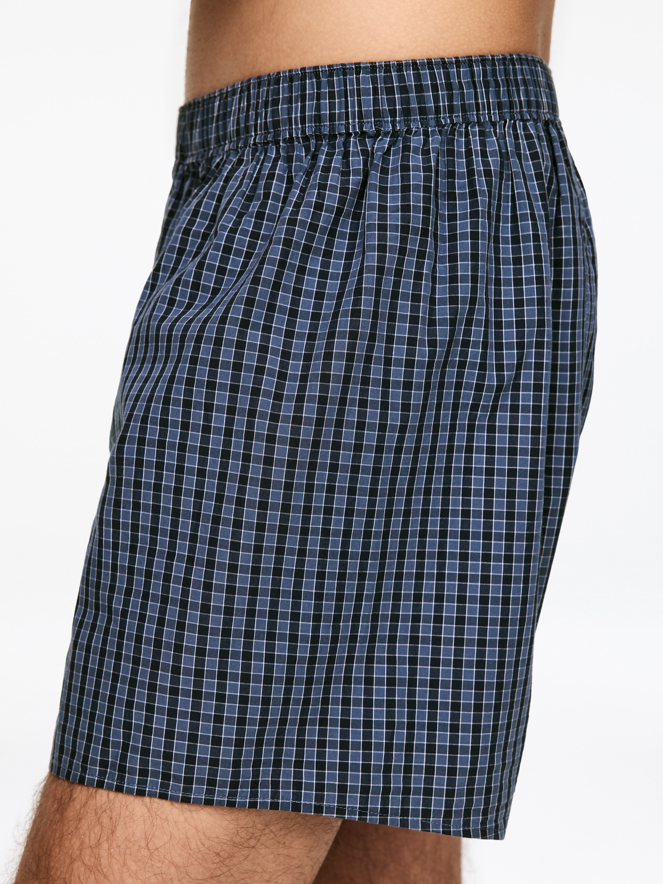 Gewebte Boxershorts, 2er-Set - Blau - Regular Fit - Herren - StillMedia/Lookbook - 4