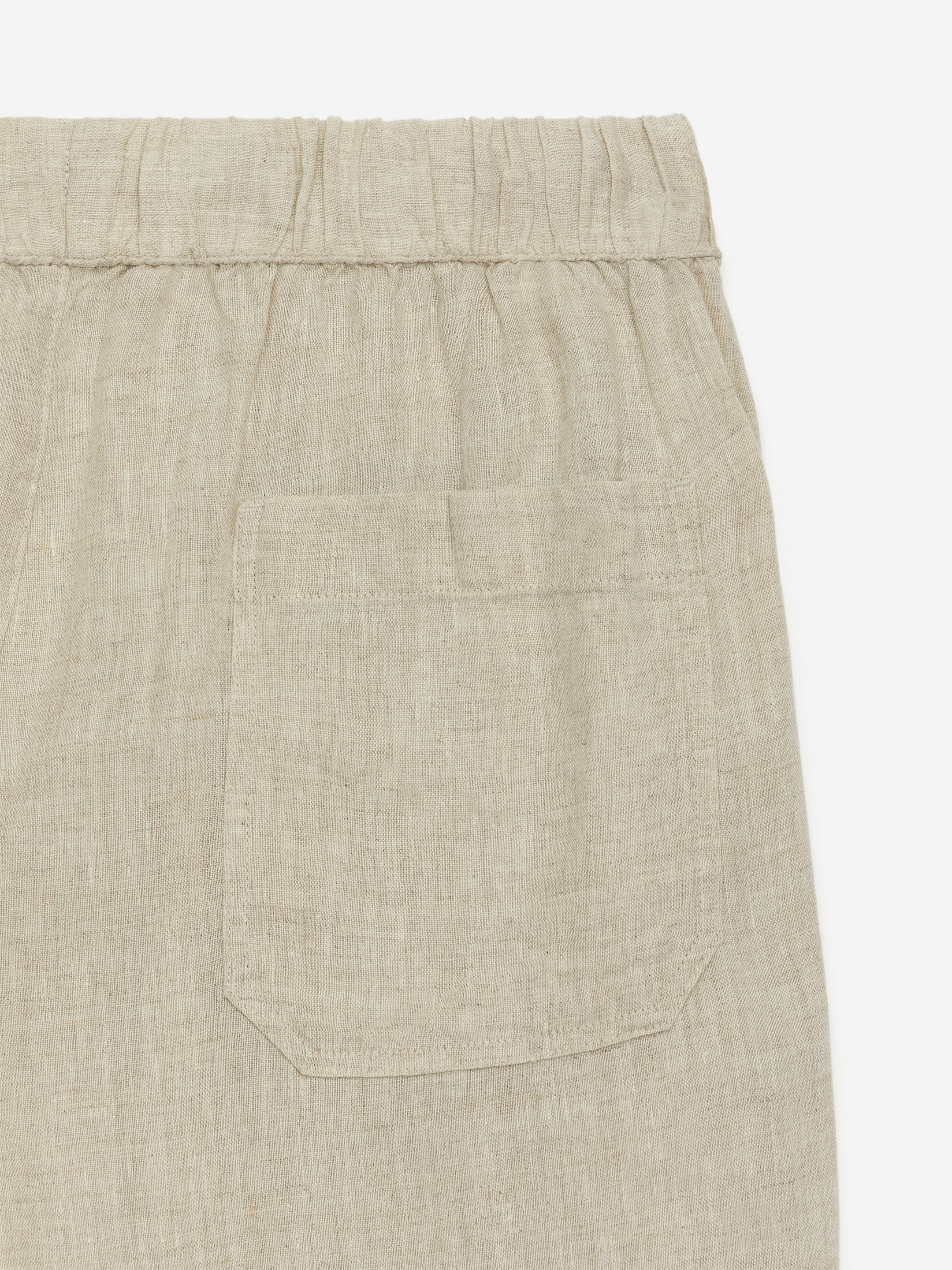 Ver imagen más grande: Pantalones de lino holgados - Beige - HOMBRE | H&M ES 7