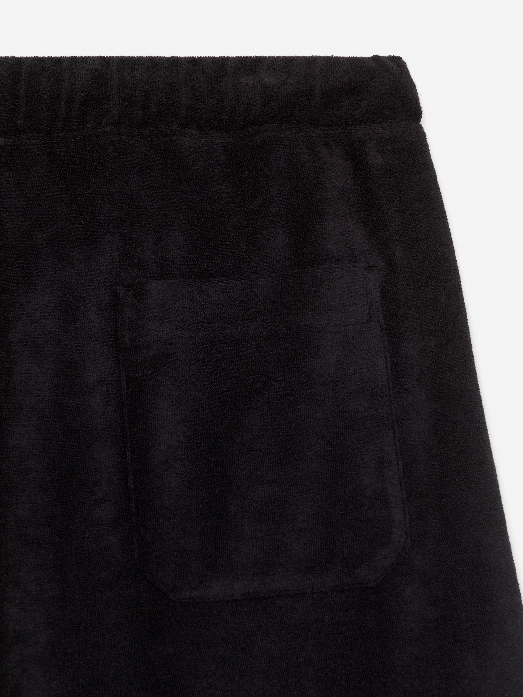 Cotton Towelling Shorts - Black - Regular fit - Men - StillMedia/DescriptiveDetail - 1