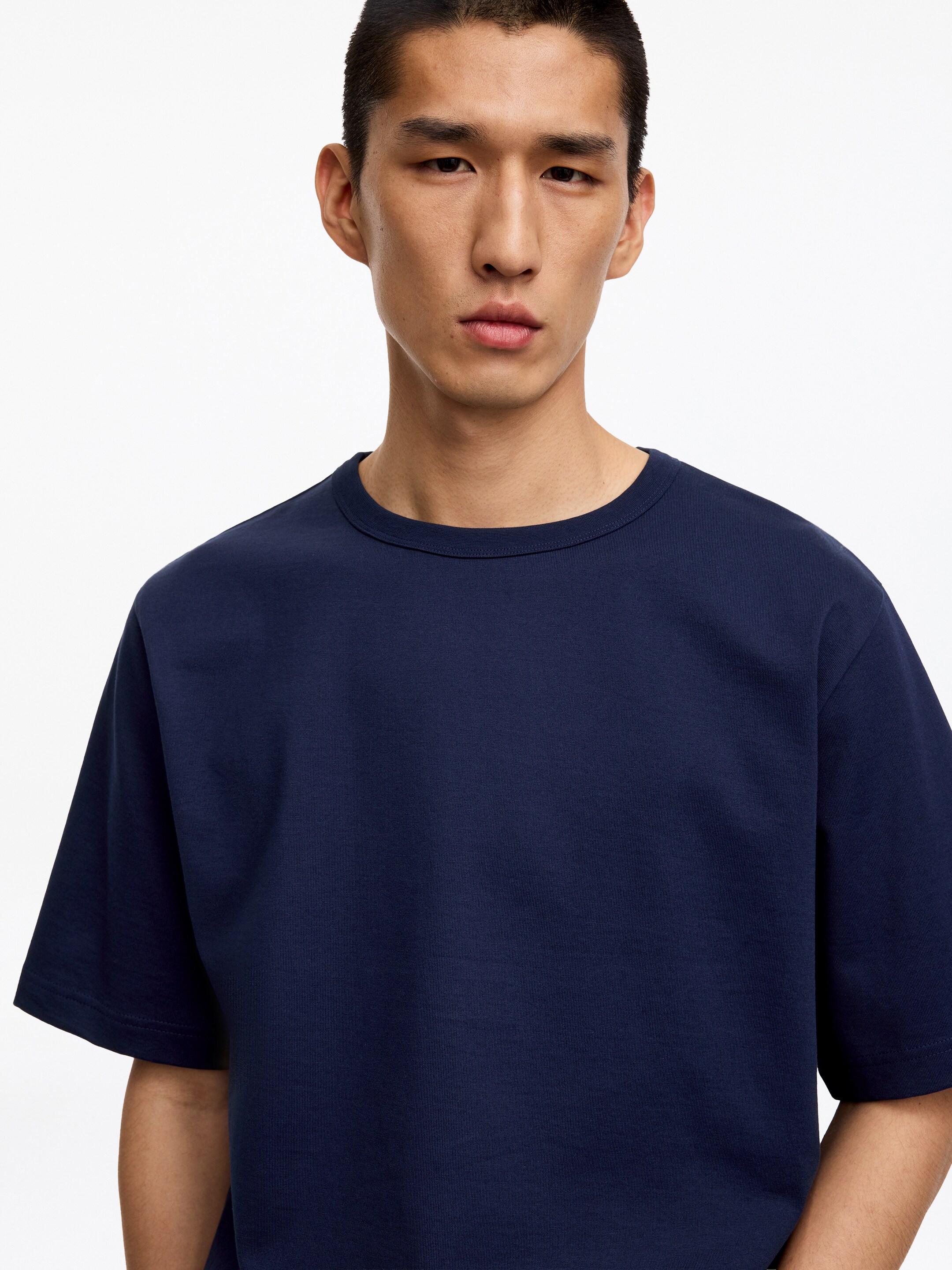 T-shirt oversize da 270 GSM - Blu scuro - Relaxed fit - Men - StillMedia/Lookbook - 15