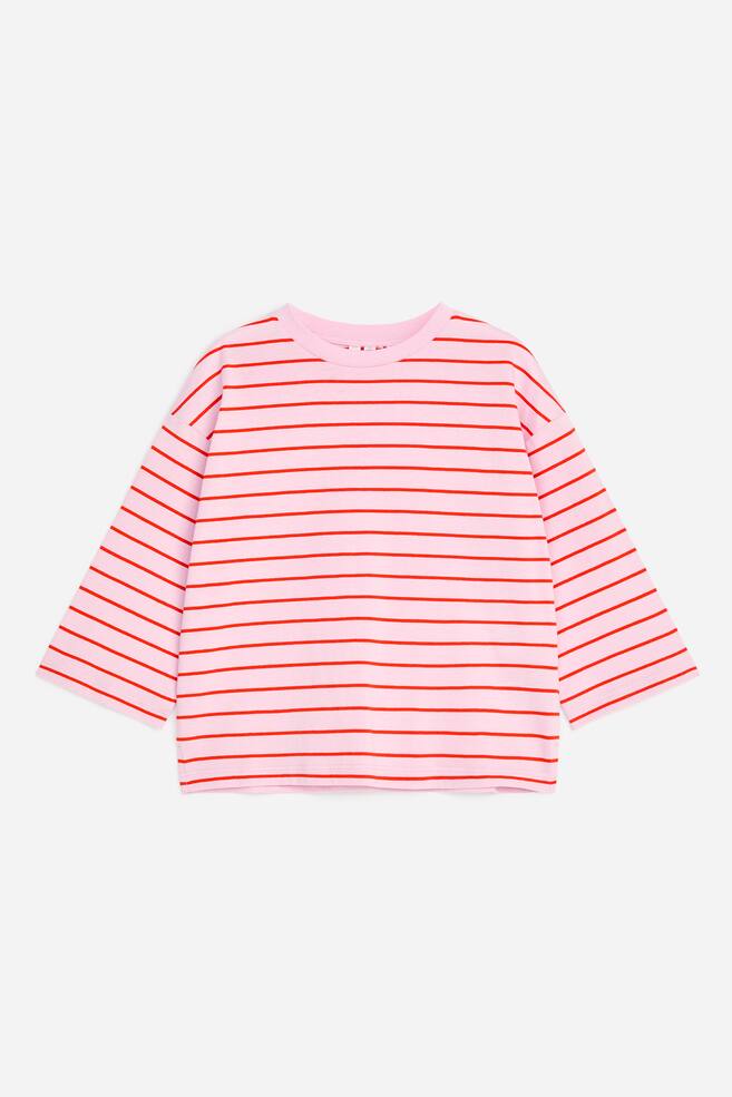 Long-Sleeved T-Shirt - Pink/Red/Pink/Green/White/Lilac/Orange/Off White/Multi stripe - 1