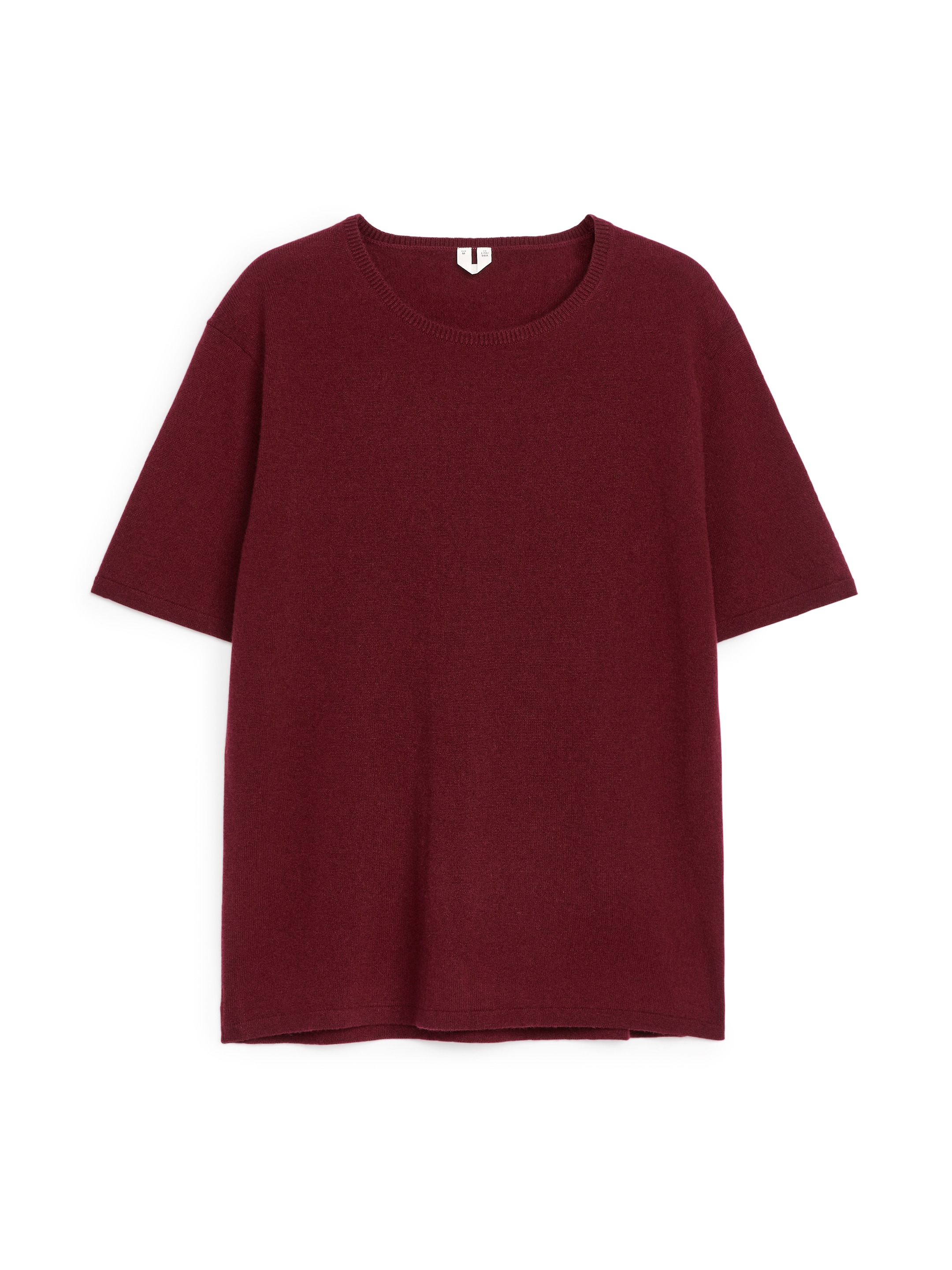 T-Shirt aus Kaschmir - Burgunderrot - Slim Fit - Damen - StillMedia/DescriptiveStillLife - 1