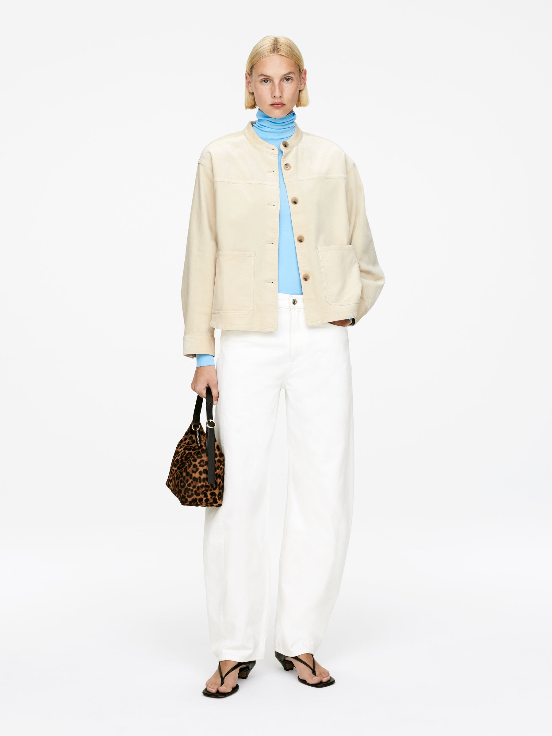 Corduroy Overshirt-#DCD6C7-16406