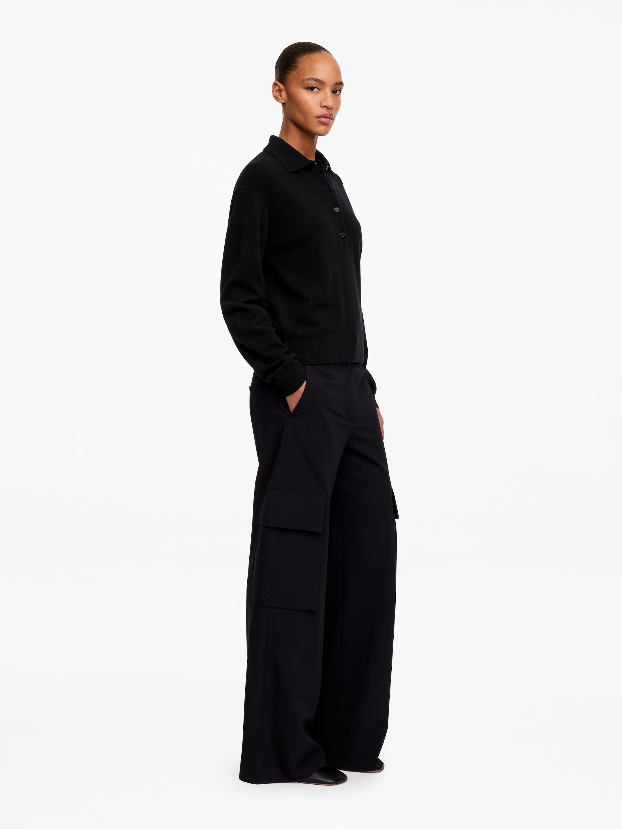 Polopullover aus Wolle - Schwarz - Regular Fit - women - StillMedia/Lookbook - 4