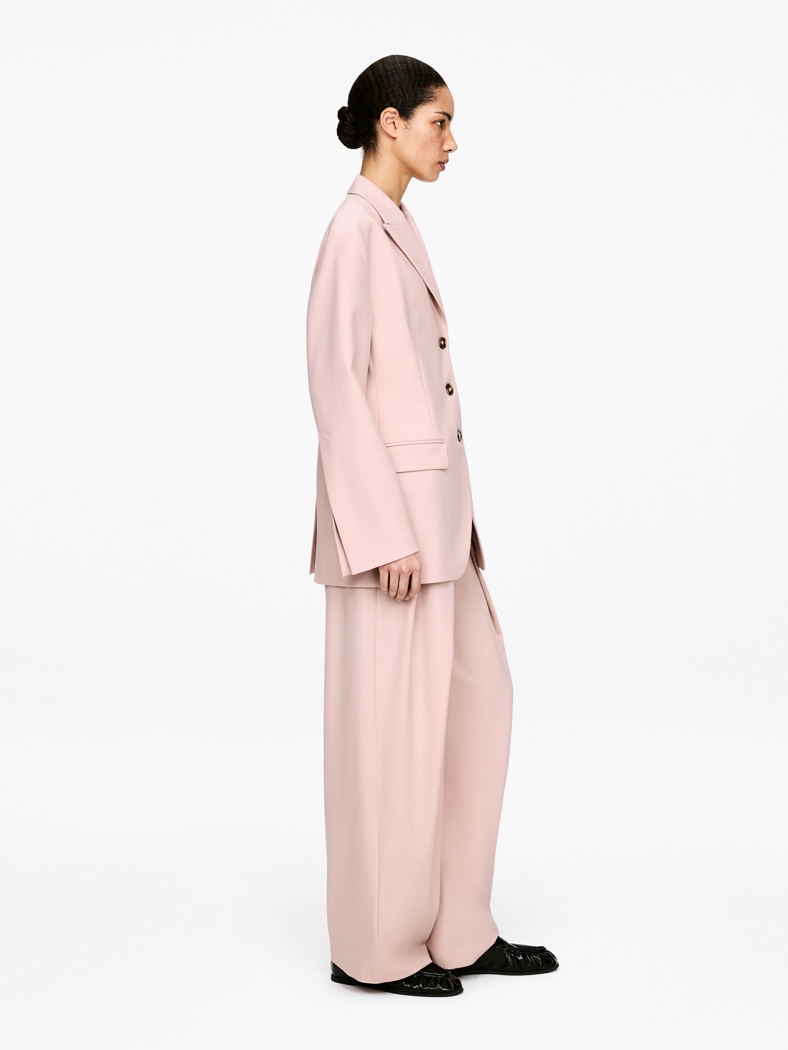 Blazer de botonadura única - Salmón - 3