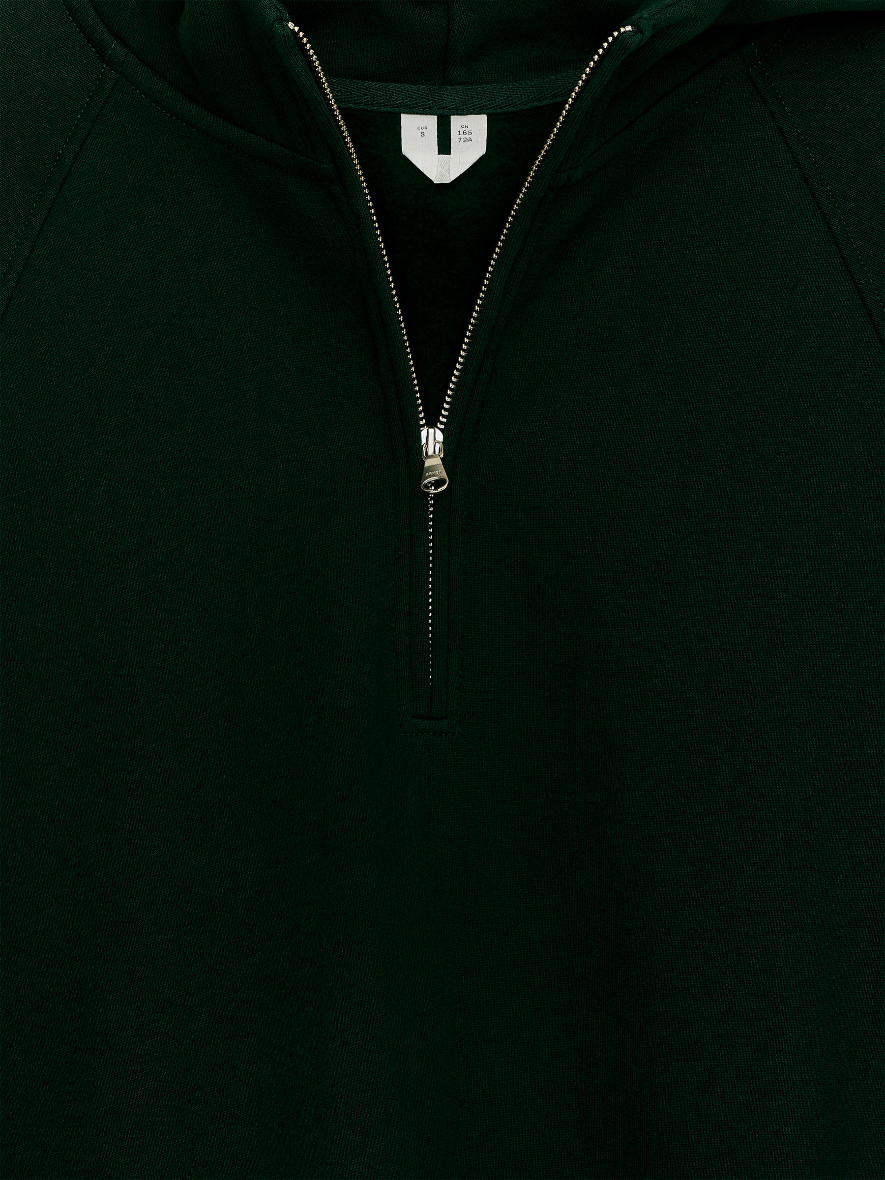 Half-Zip Hooded Sweatshirt - Dark Green - Regular fit - Women - StillMedia/DescriptiveStillLife - 2