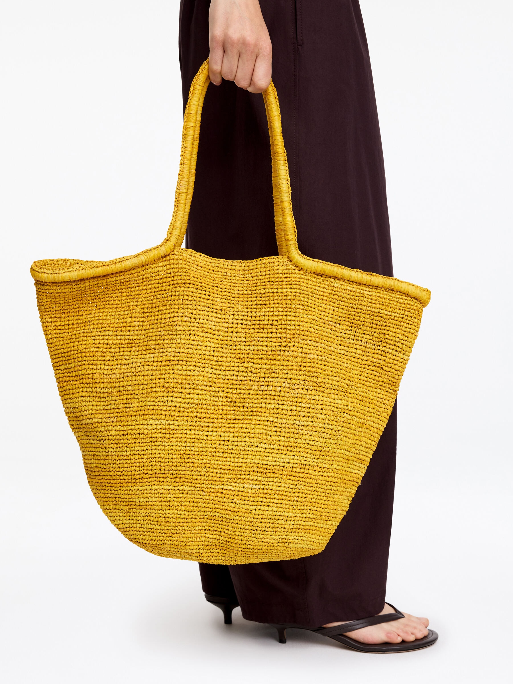 Raffia Tote Bag - Yellow - Women - StillMedia/Lookbook - 6