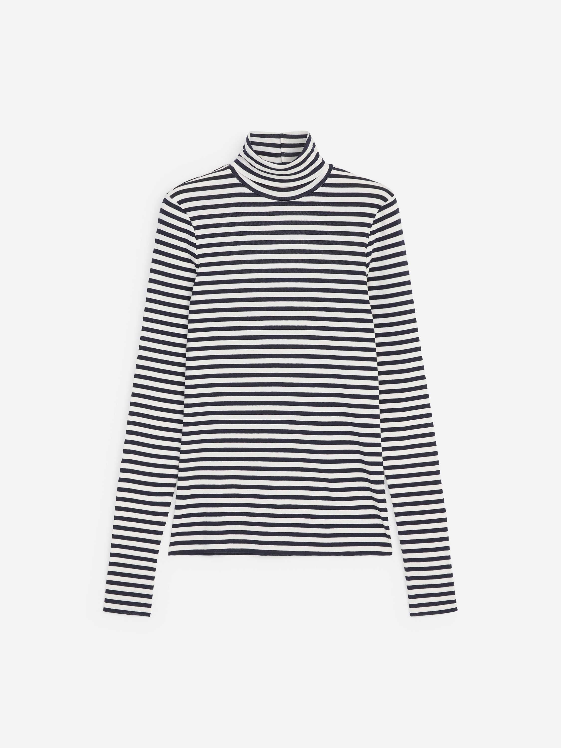 Polotröja i bomull - Mörkblå/vit/Svart/Off-white