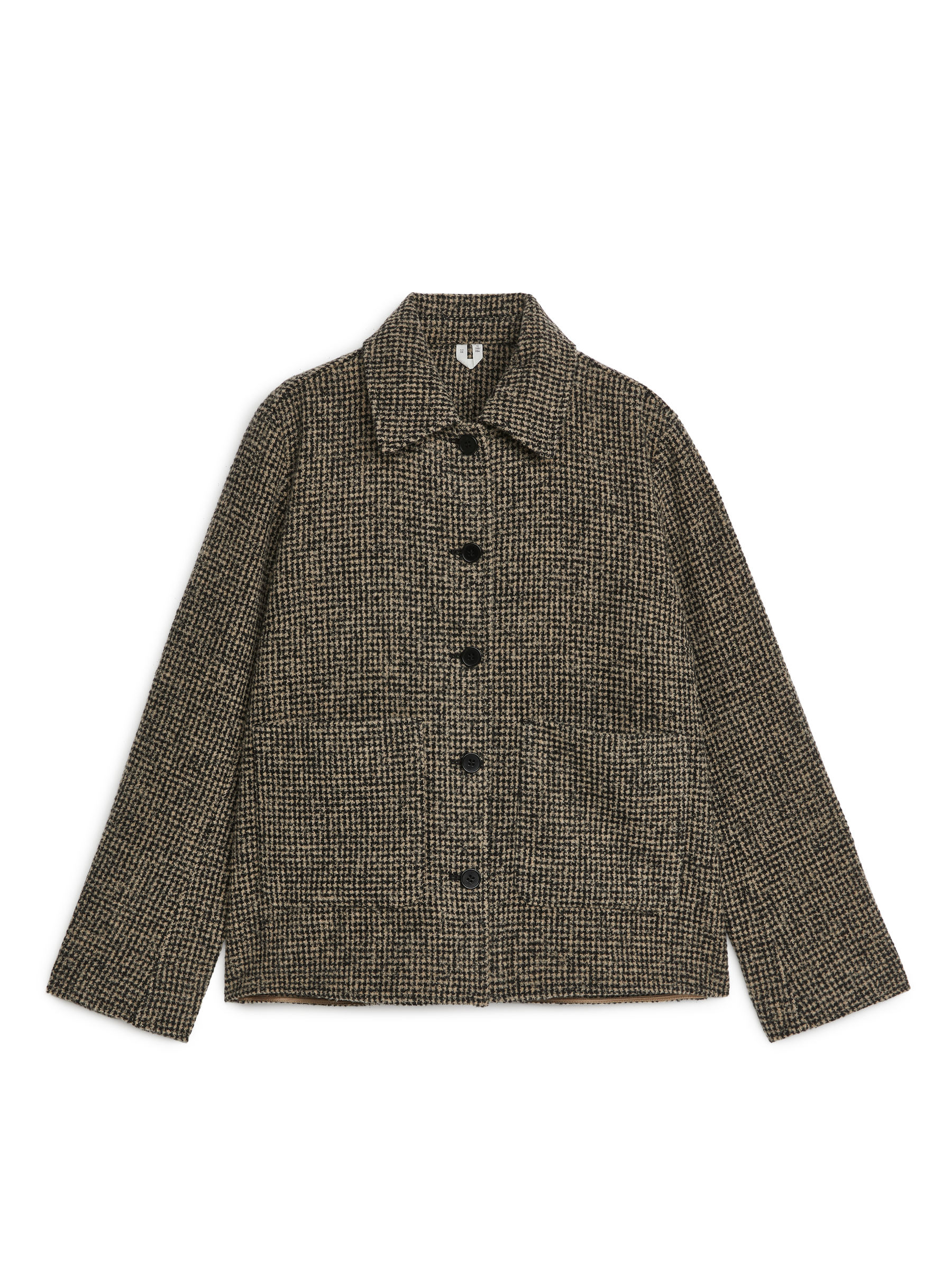 Surchemise en laine mélangée – Marron – Femme – ARKET FR