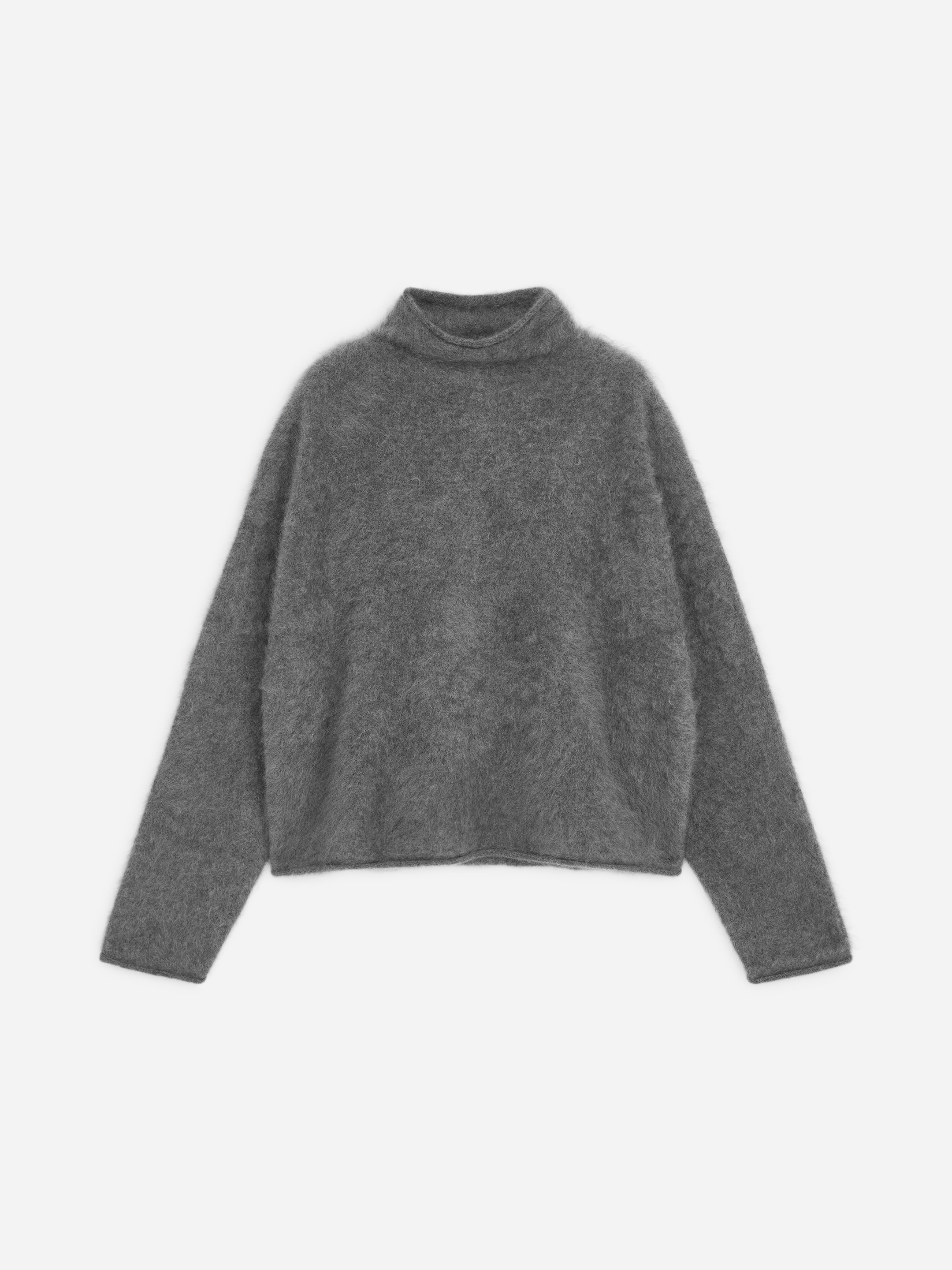 Rollkragenpullover aus reinem Kaschmir - Grau - Relaxed Fit - women - StillMedia/DescriptiveStillLife - 1
