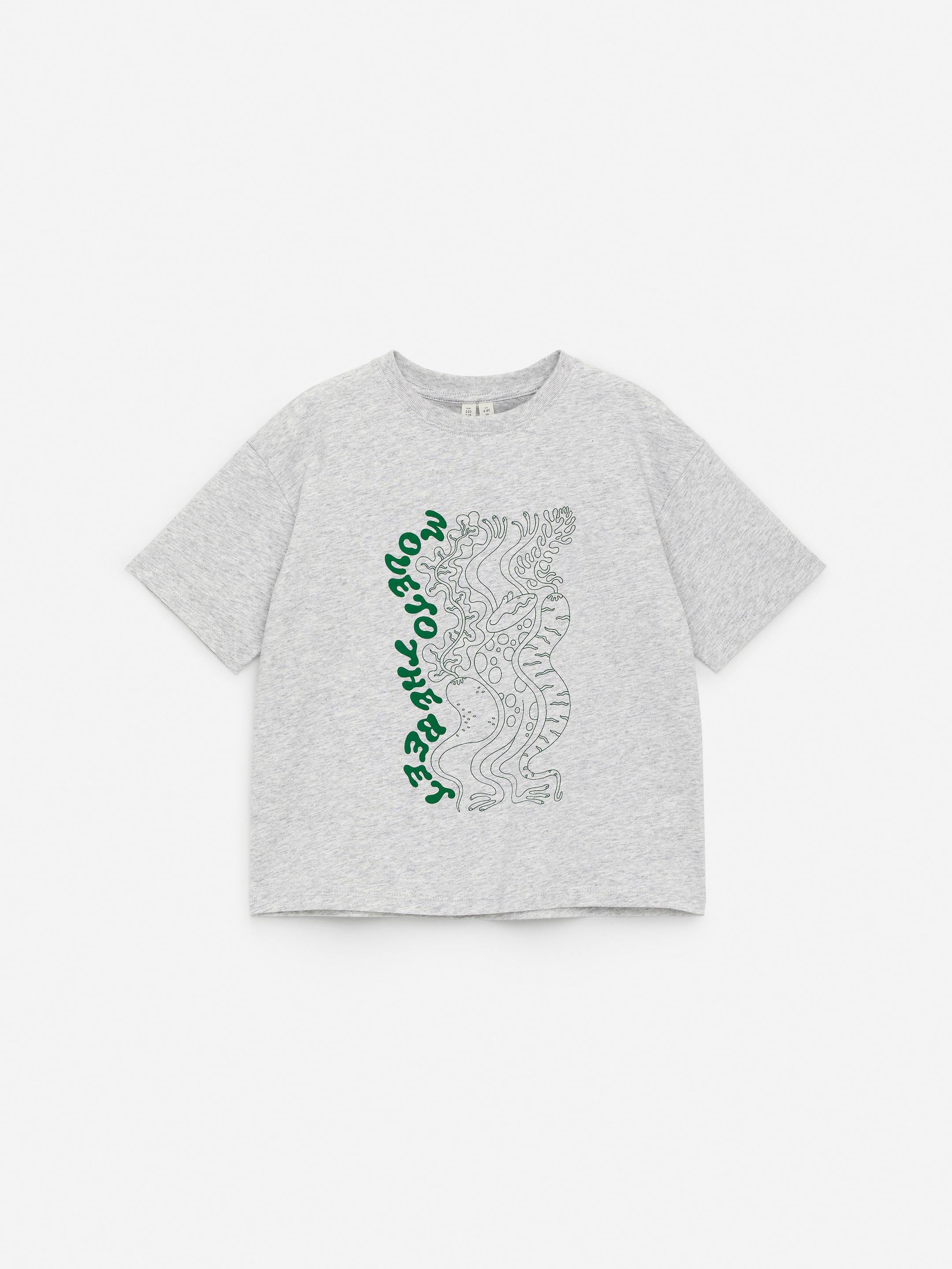 Oversized t-shirt - Gråmelerad - Relaxed fit - Children - StillMedia/DescriptiveStillLife - 1