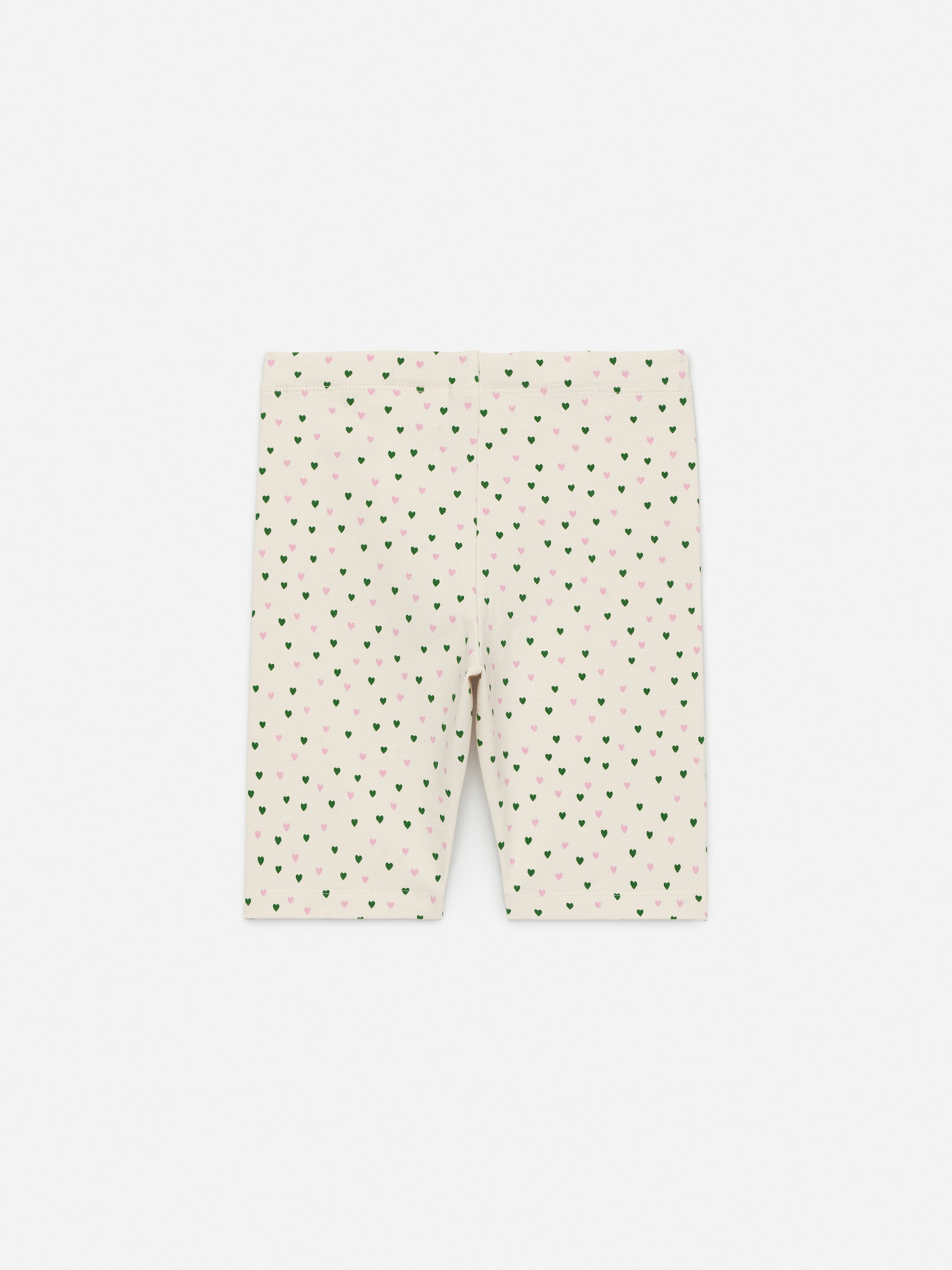 Rib Jersey Cycling Shorts - Off White/Hearts - Slim fit - Children - StillMedia/DescriptiveStillLife - 3