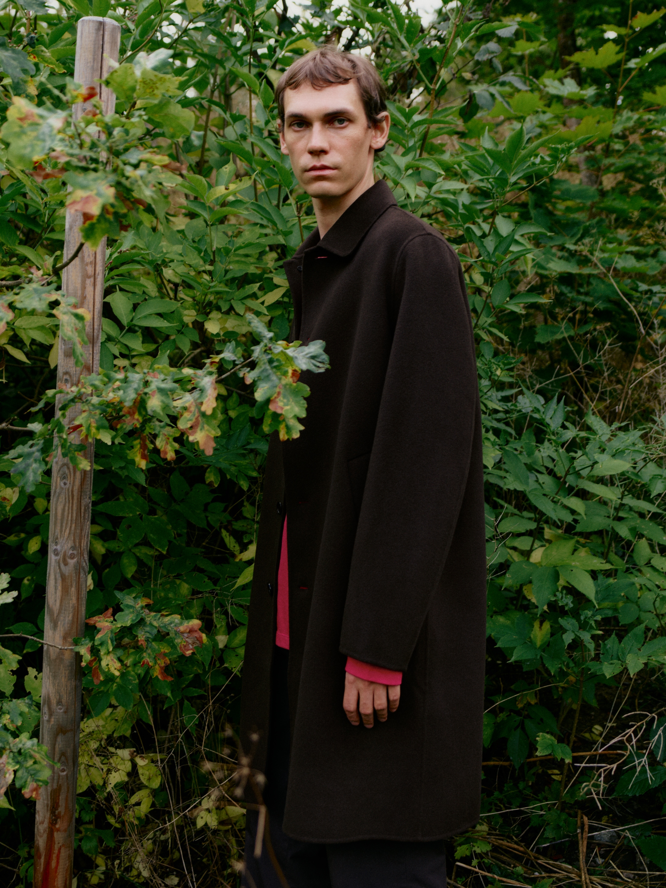 Double-Face Wool Coat - Dark Brown - Relaxed fit - men - StillMedia/Environmental - 1