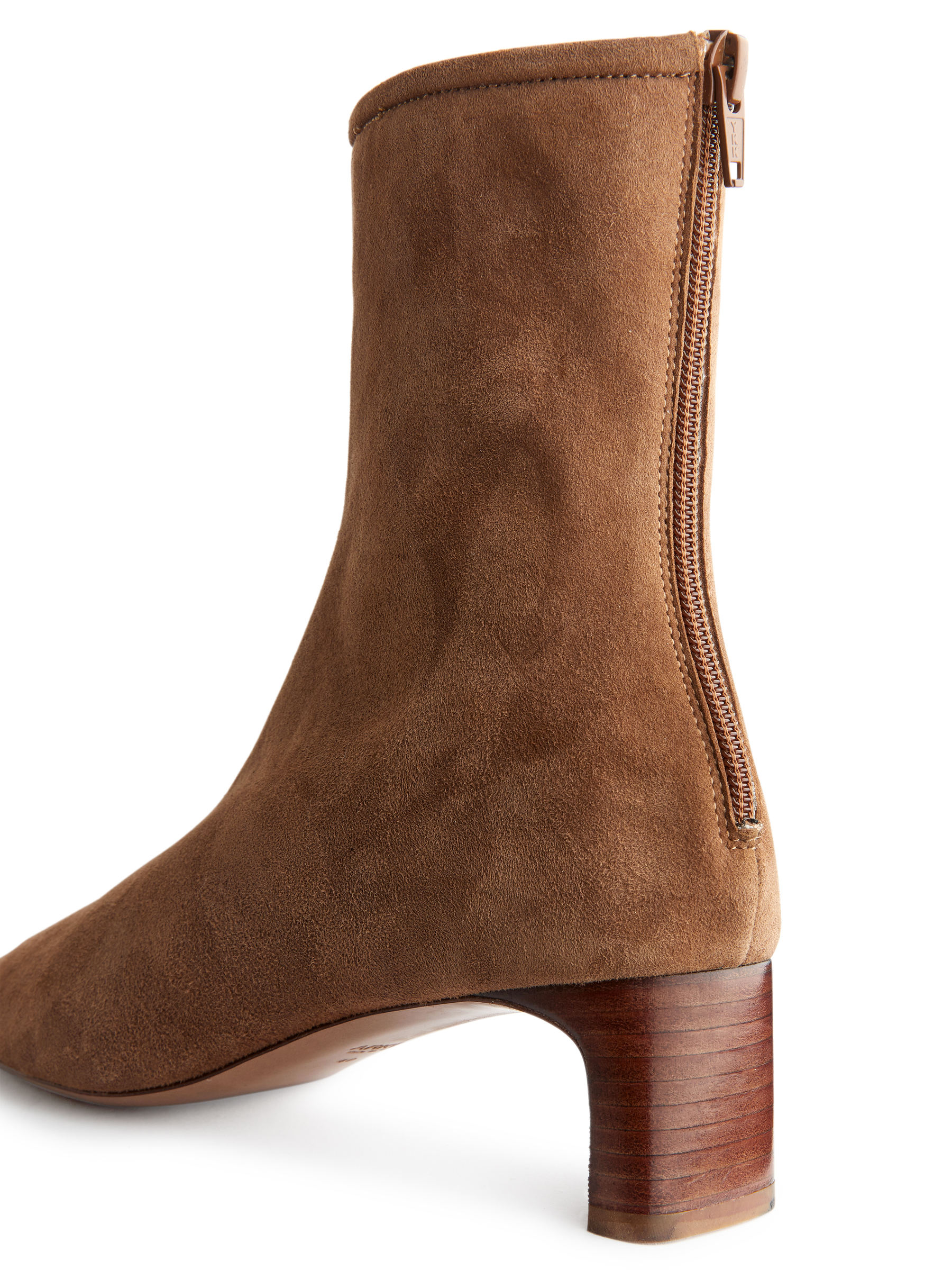 Zamszowe buty za kostkę - Brązowy - Women - StillMedia/DescriptiveDetail - 7