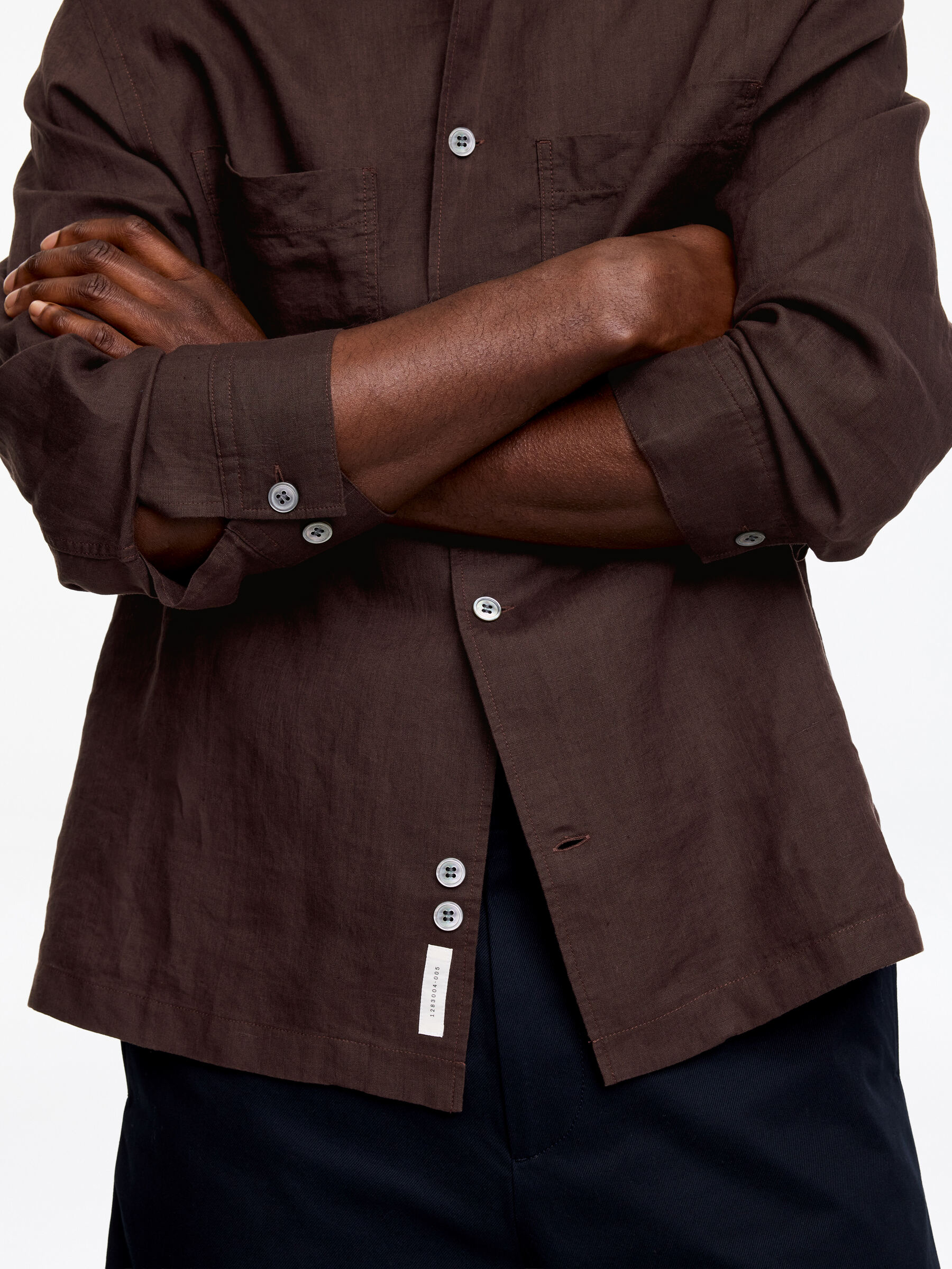 Lockeres Leinenhemd - Braun - Loose Fit - Herren - StillMedia/Lookbook - 5