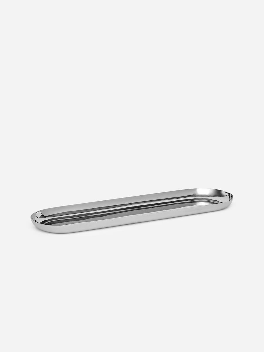 Arket Unisex Silver-Coloured Stainless Steel Plate -, Nosize