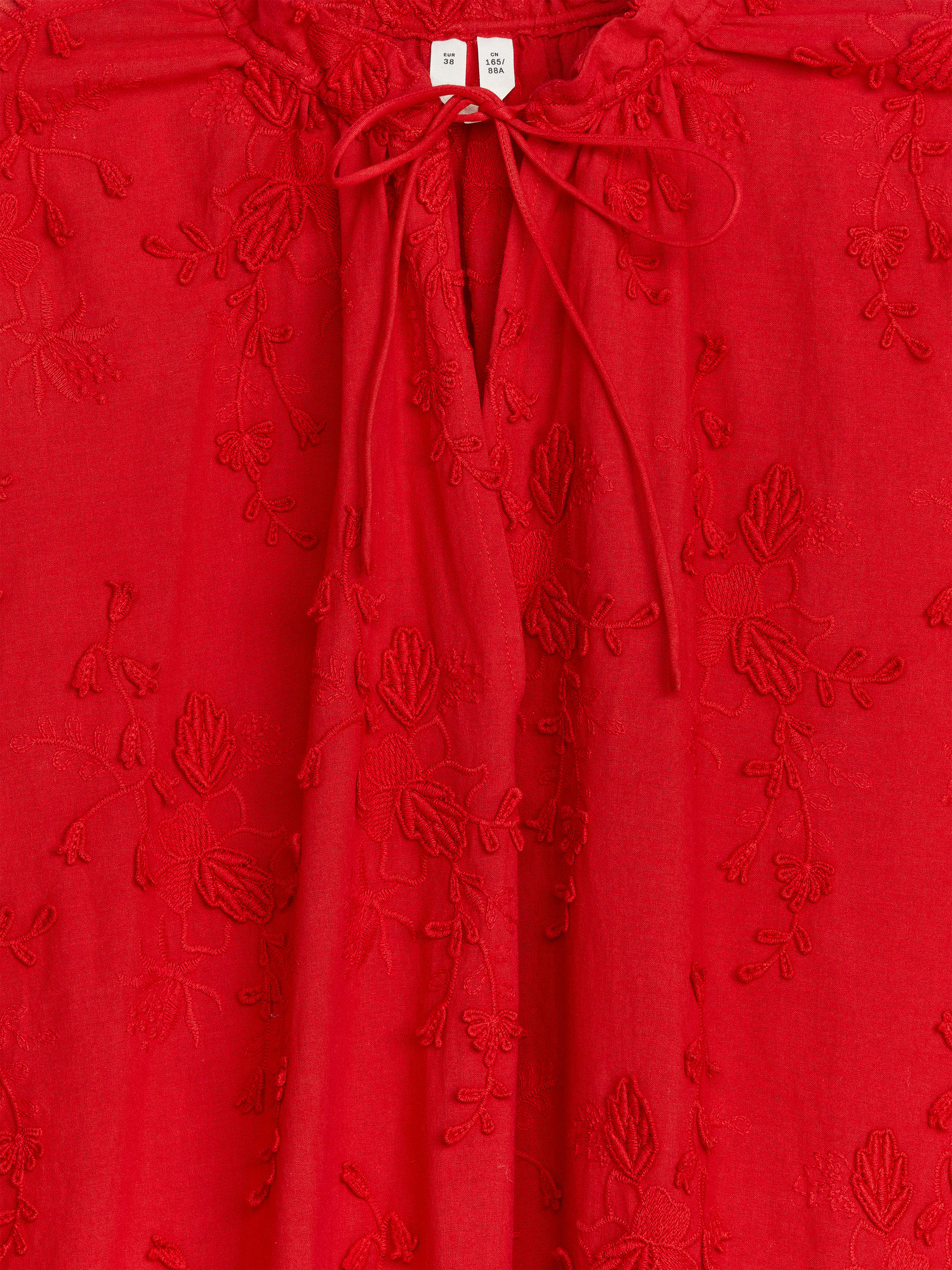 Besticktes Maxikleid - Rot - Loose Fit - Damen - StillMedia/DescriptiveDetail - 2