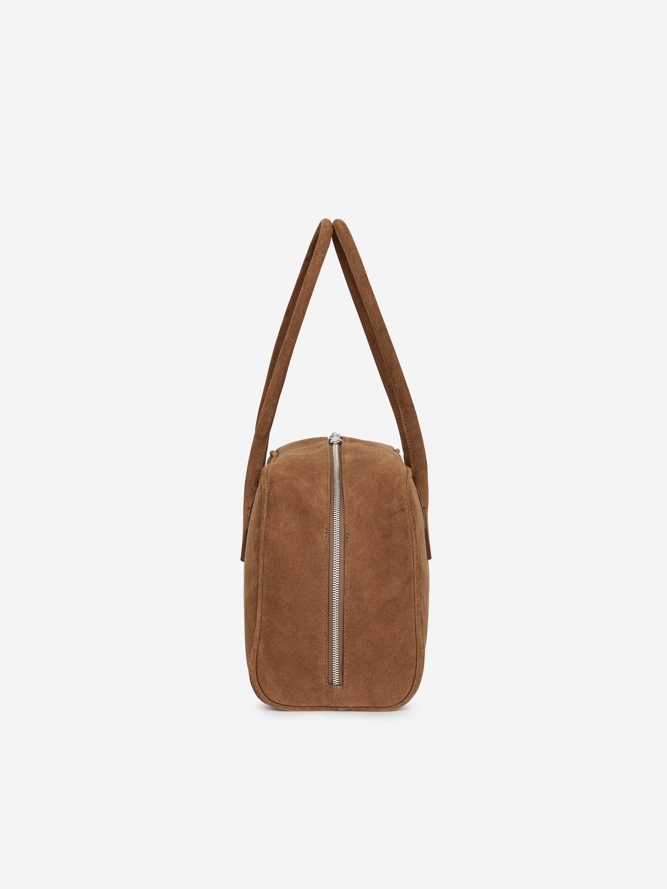 Sac de bowling en cuir suédé - Marron - Femme - StillMedia/DescriptiveDetail - 3