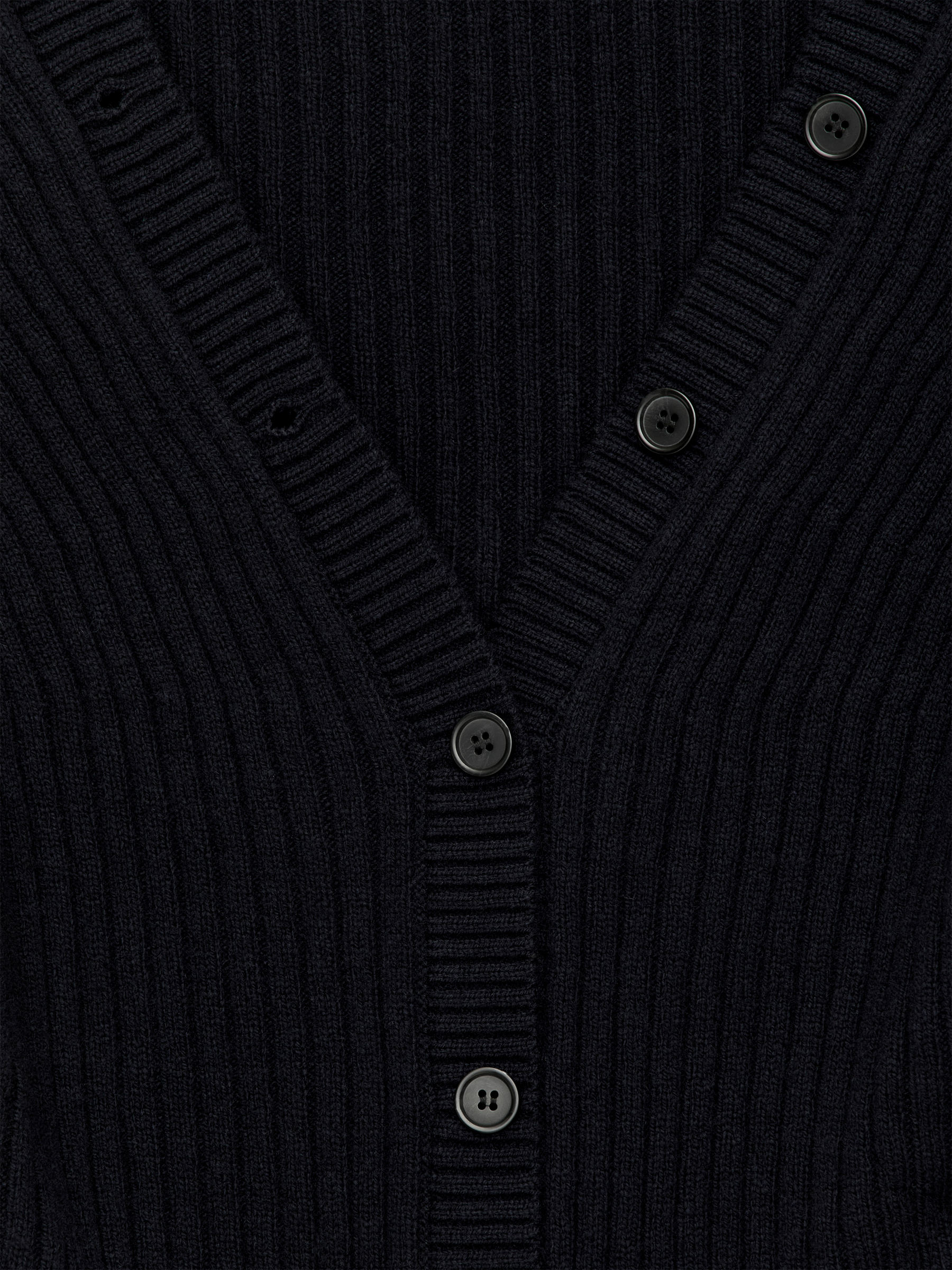 Rib-Knit Cardigan - Dark Blue - Regular fit - Women - StillMedia/DescriptiveDetail - 1