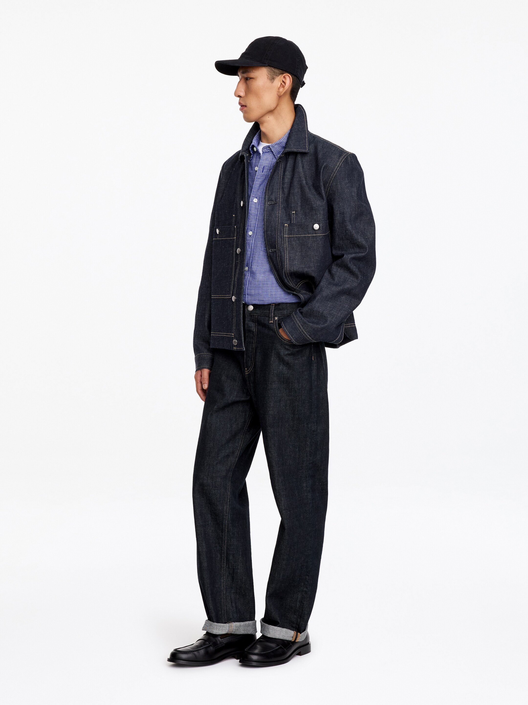 Surchemise en jean - Bleu marine foncé - Relaxed fit - men - StillMedia/Lookbook - 3