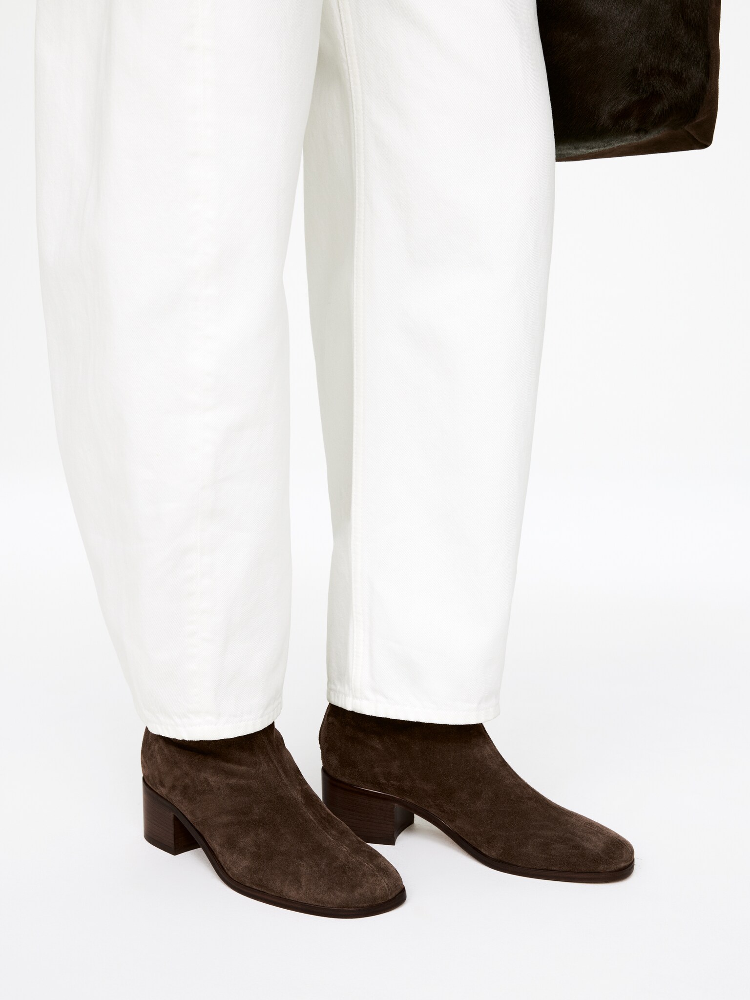 Bottines en daim - Marron