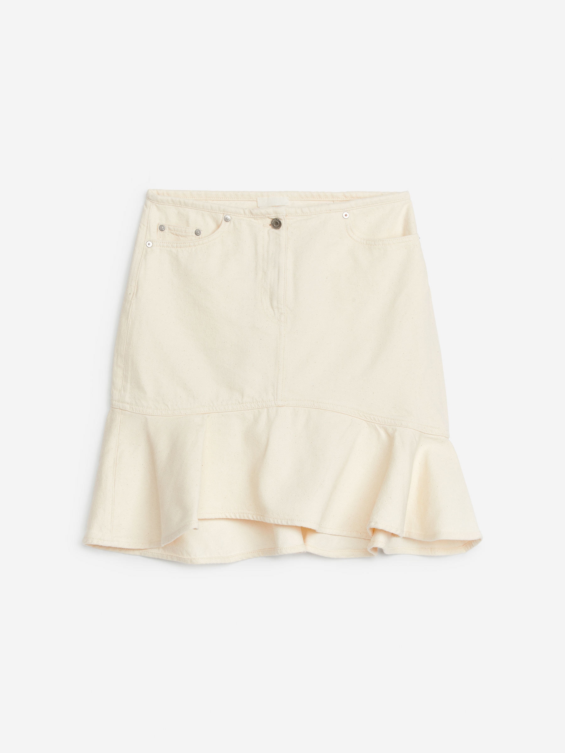 Falda peplum en denim-#EEEDE4-7994