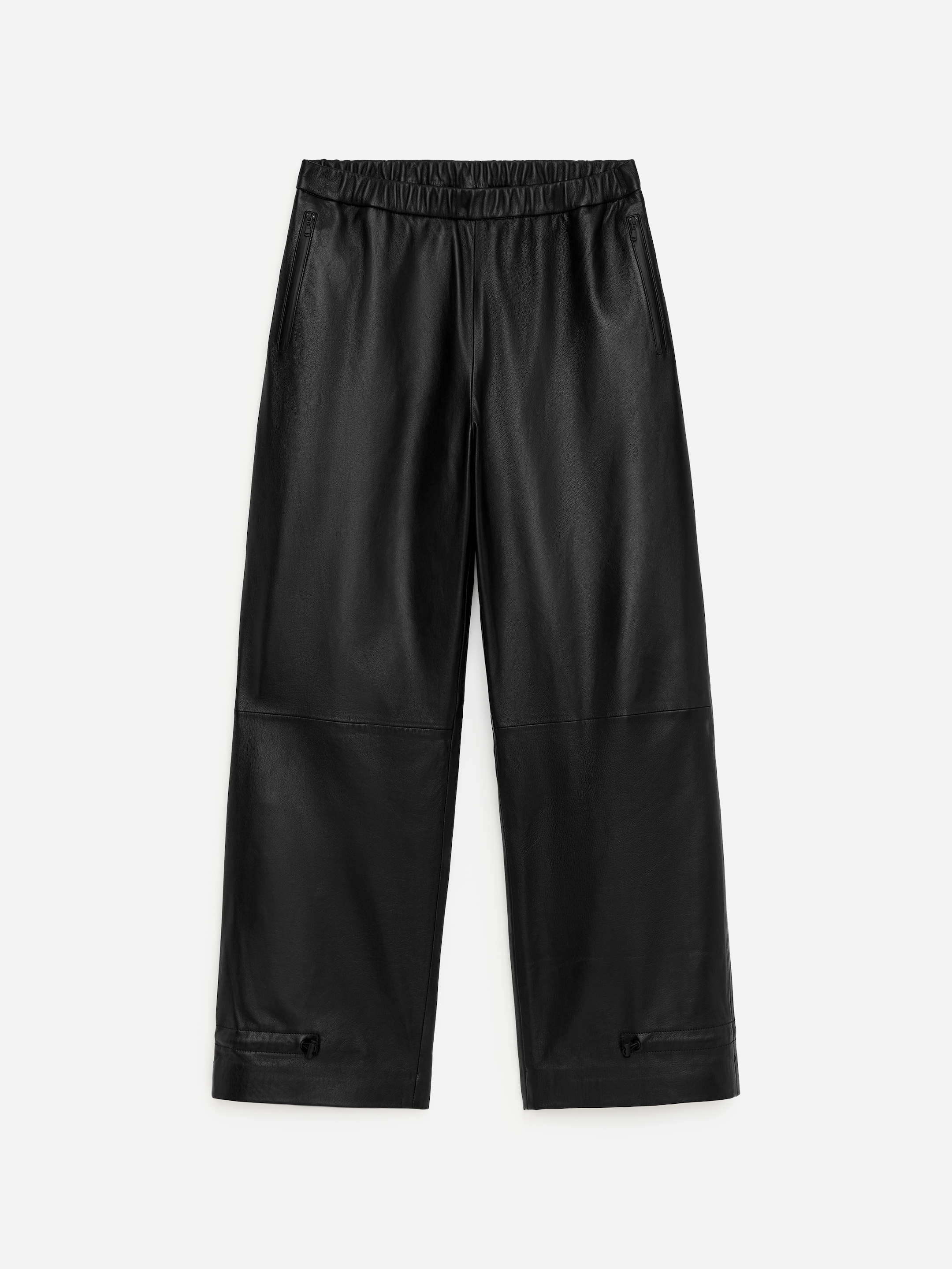Pantalon en cuir décontracté - Noir - Relaxed fit - Femme - StillMedia/DescriptiveStillLife - 1